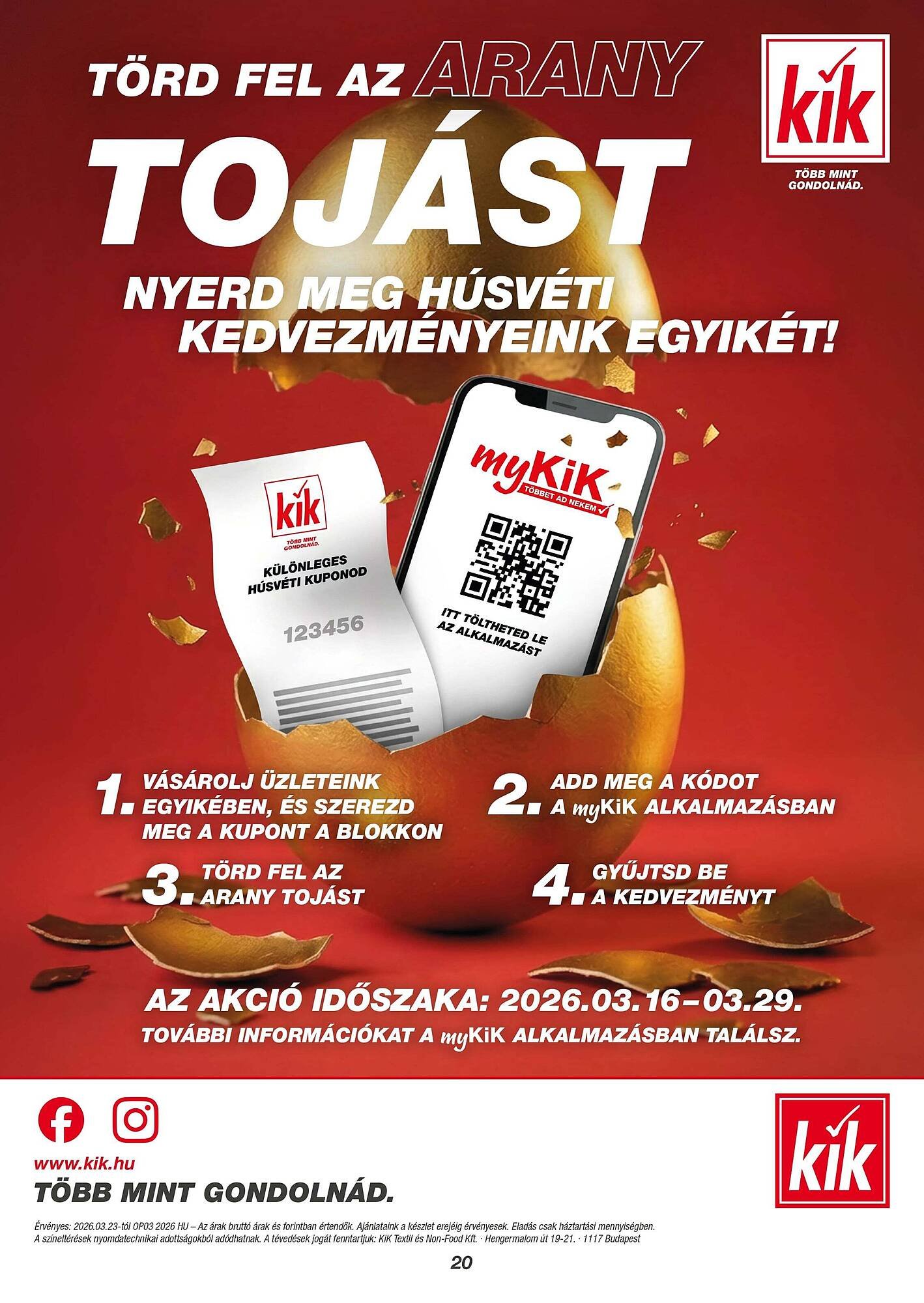 Kik akciós újság (2026-03-23 - 2026-04-19)