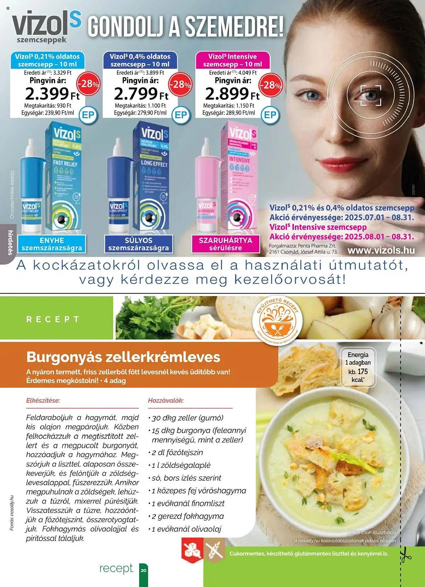 Pingvin Patika akciós újság (2025-08-01 - 2025-08-31)