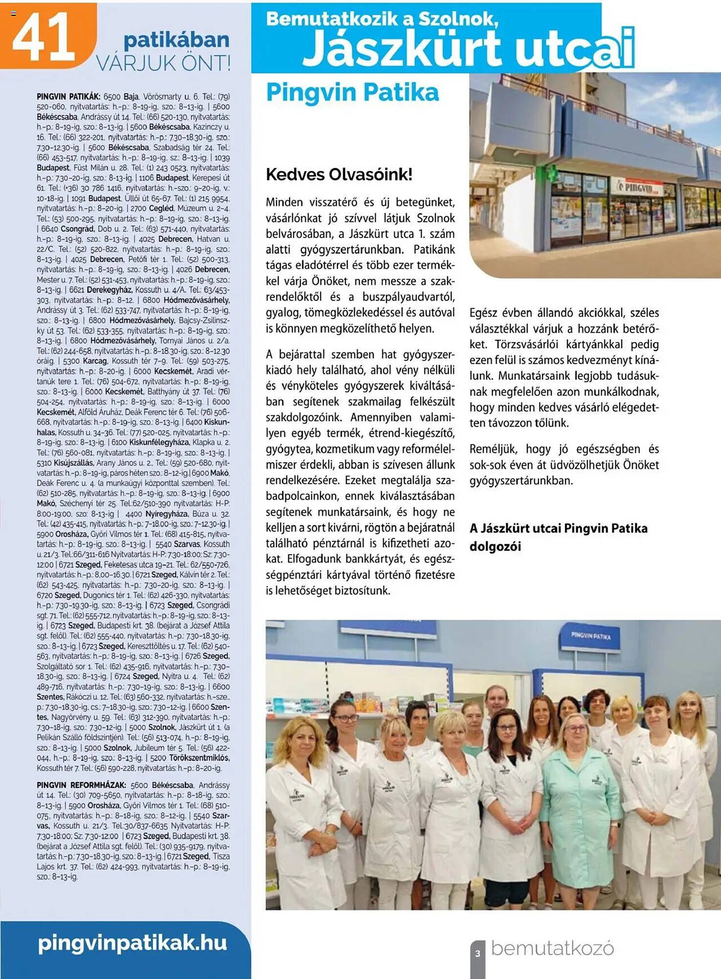 Pingvin Patika akciós újság (2025-08-01 - 2025-08-31)