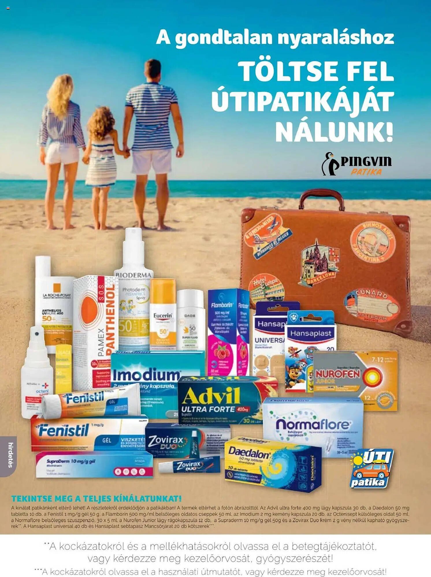 Pingvin Patika akciós újság (2025-08-01 - 2025-08-31)