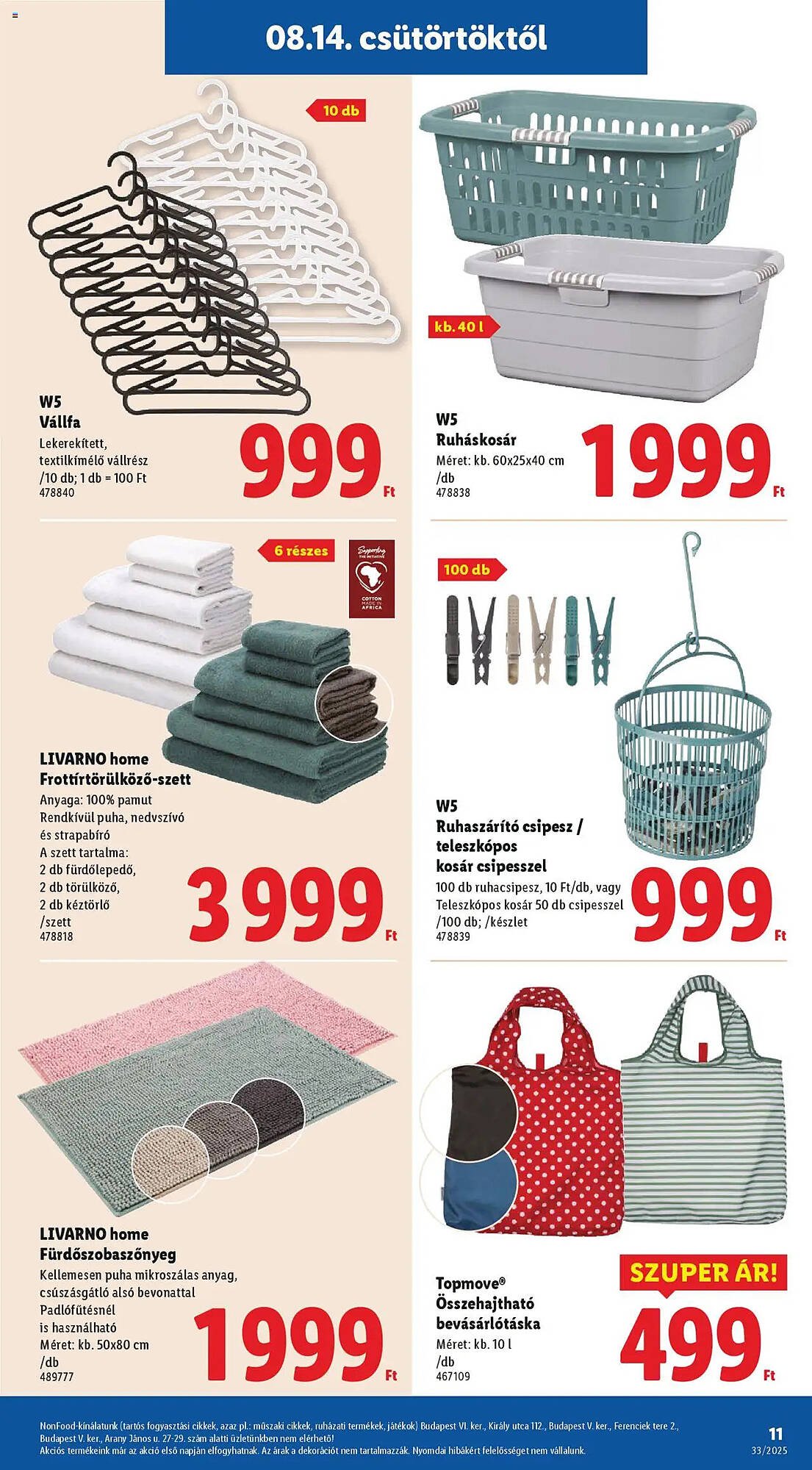 Lidl akciós újság (2025-08-14 - 2025-08-20)