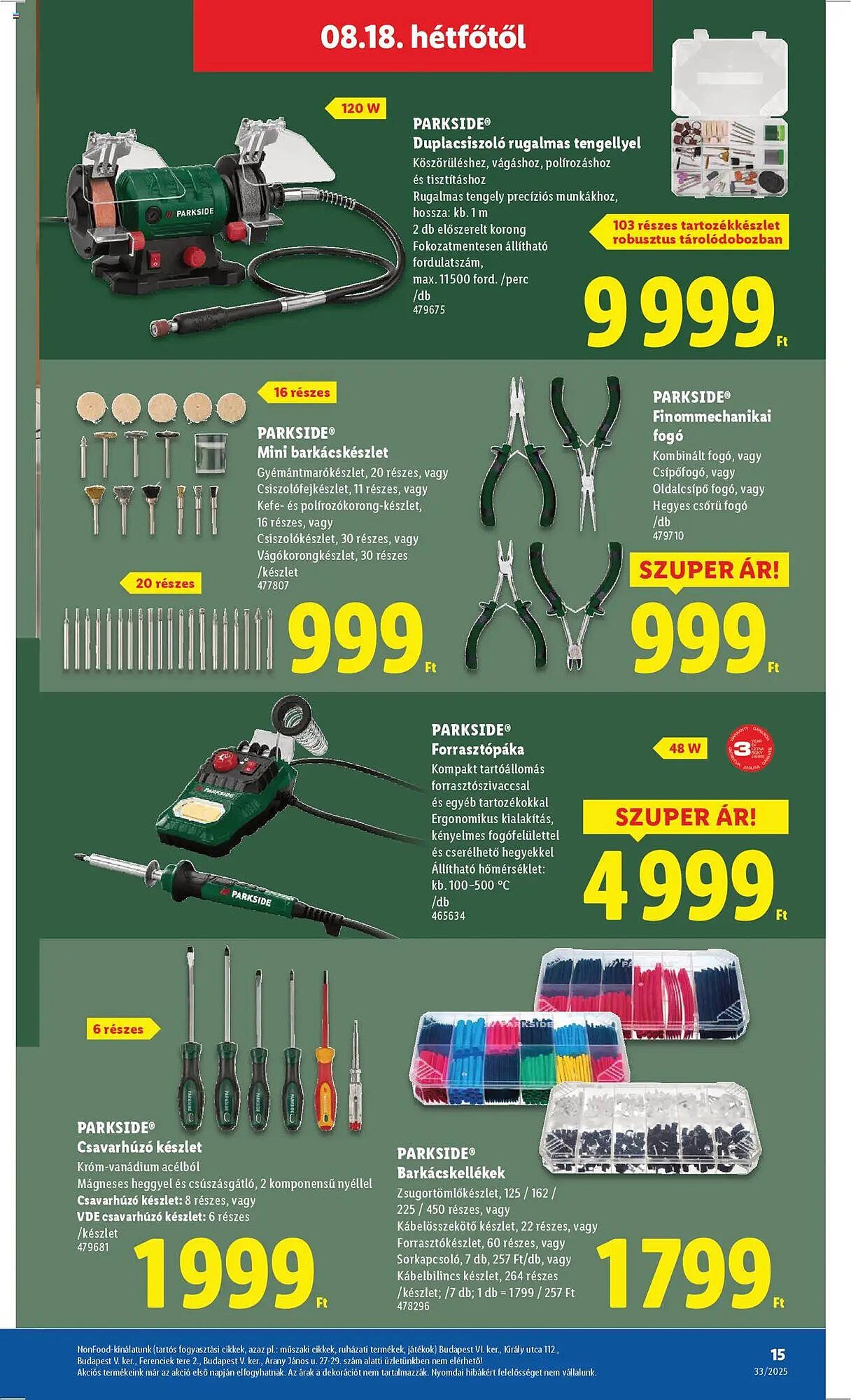 Lidl akciós újság (2025-08-14 - 2025-08-20)