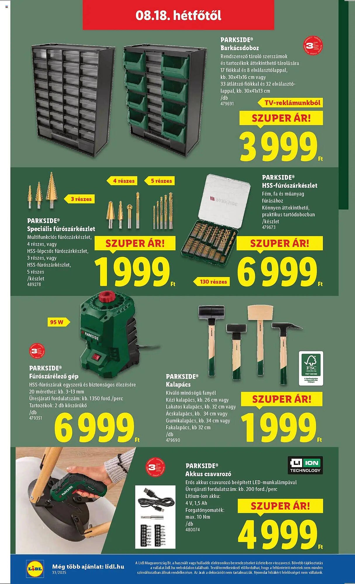 Lidl akciós újság (2025-08-14 - 2025-08-20)