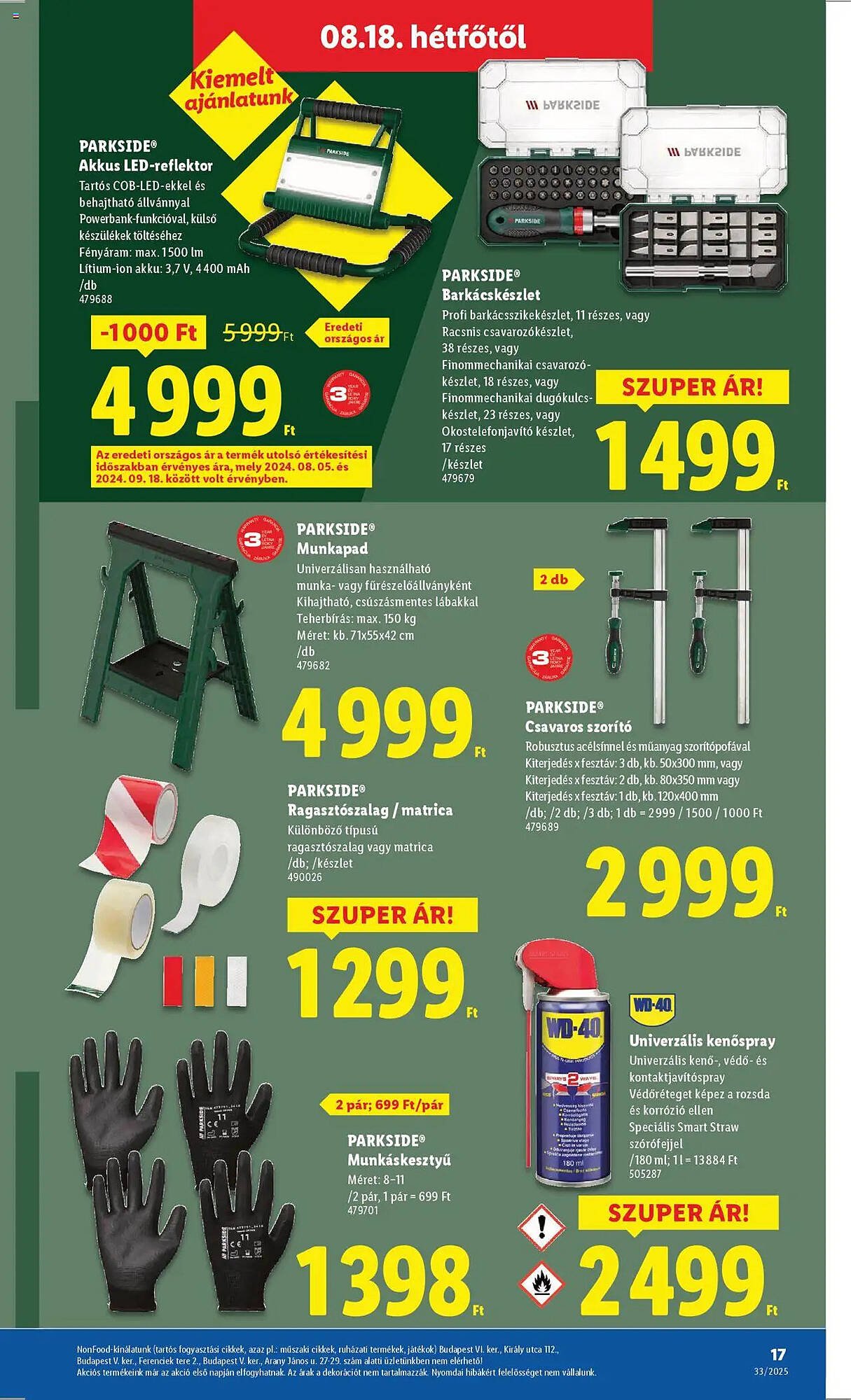 Lidl akciós újság (2025-08-14 - 2025-08-20)