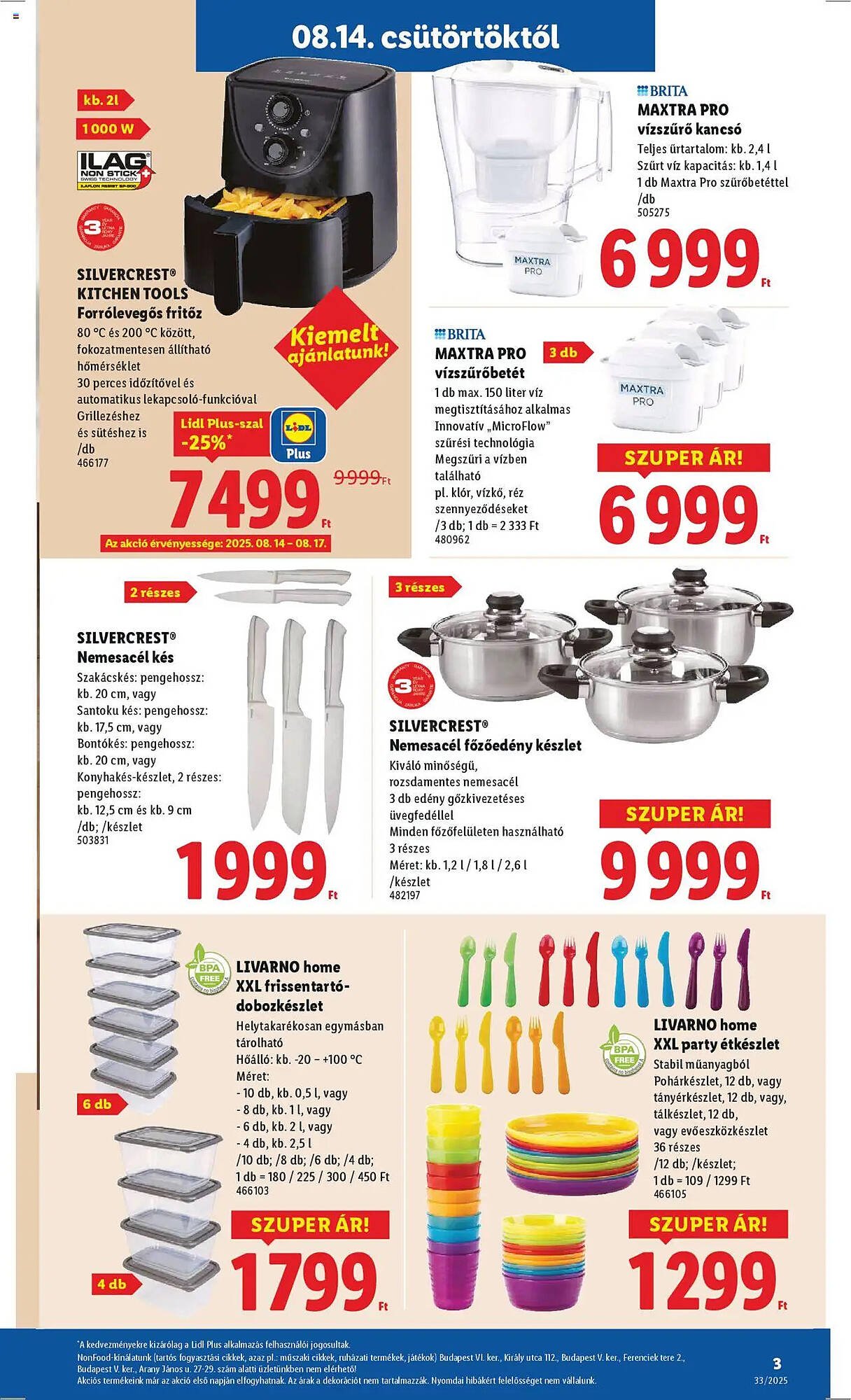 Lidl akciós újság (2025-08-14 - 2025-08-20)