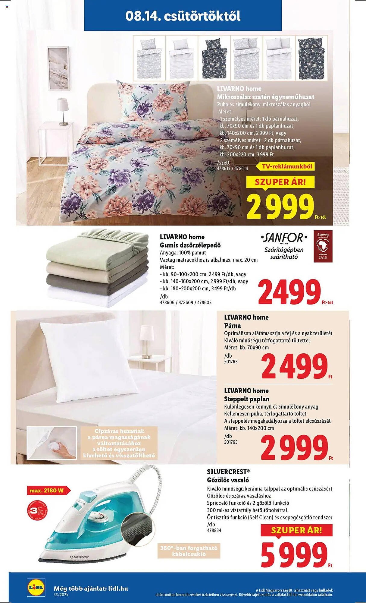Lidl akciós újság (2025-08-14 - 2025-08-20)