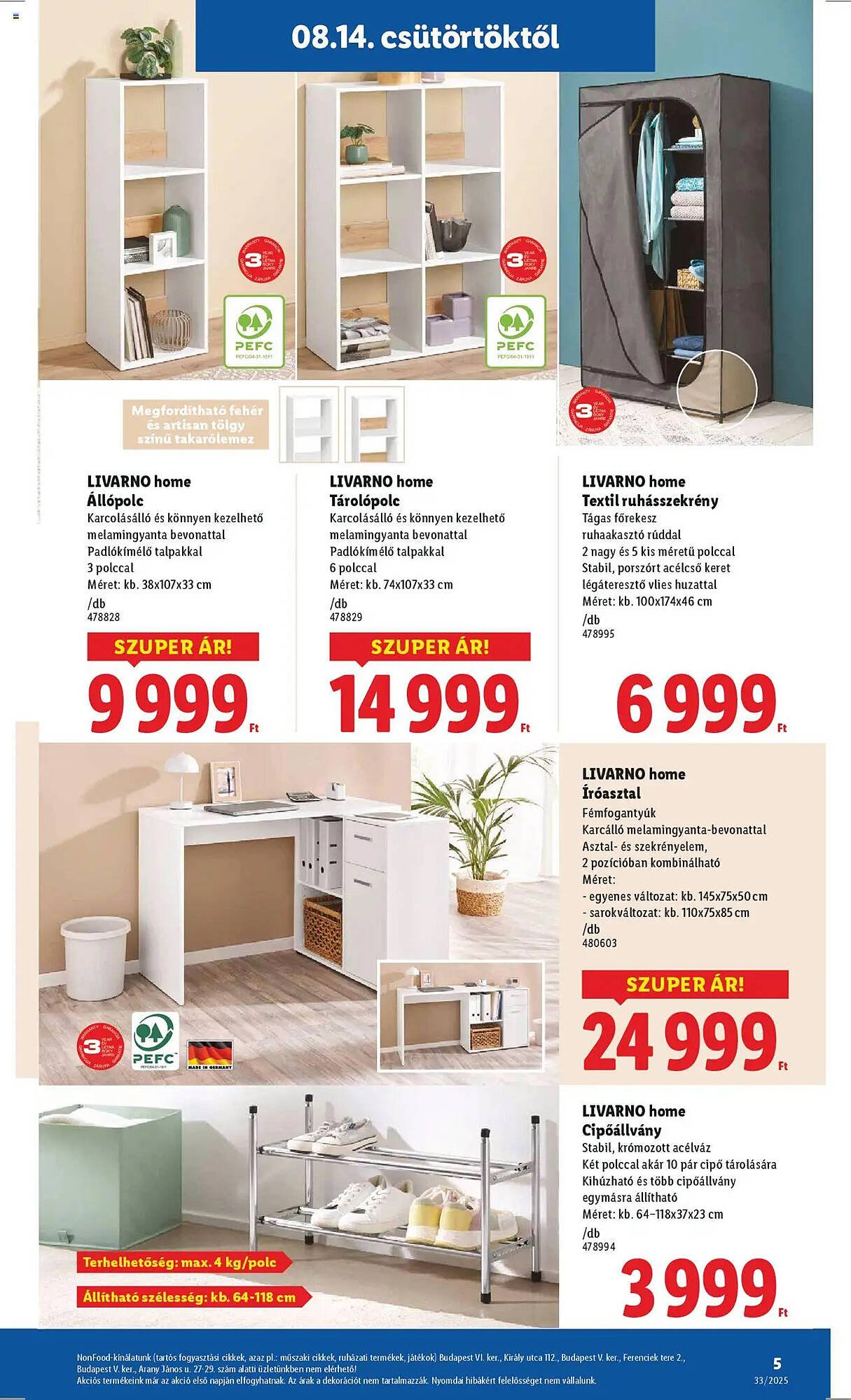 Lidl akciós újság (2025-08-14 - 2025-08-20)