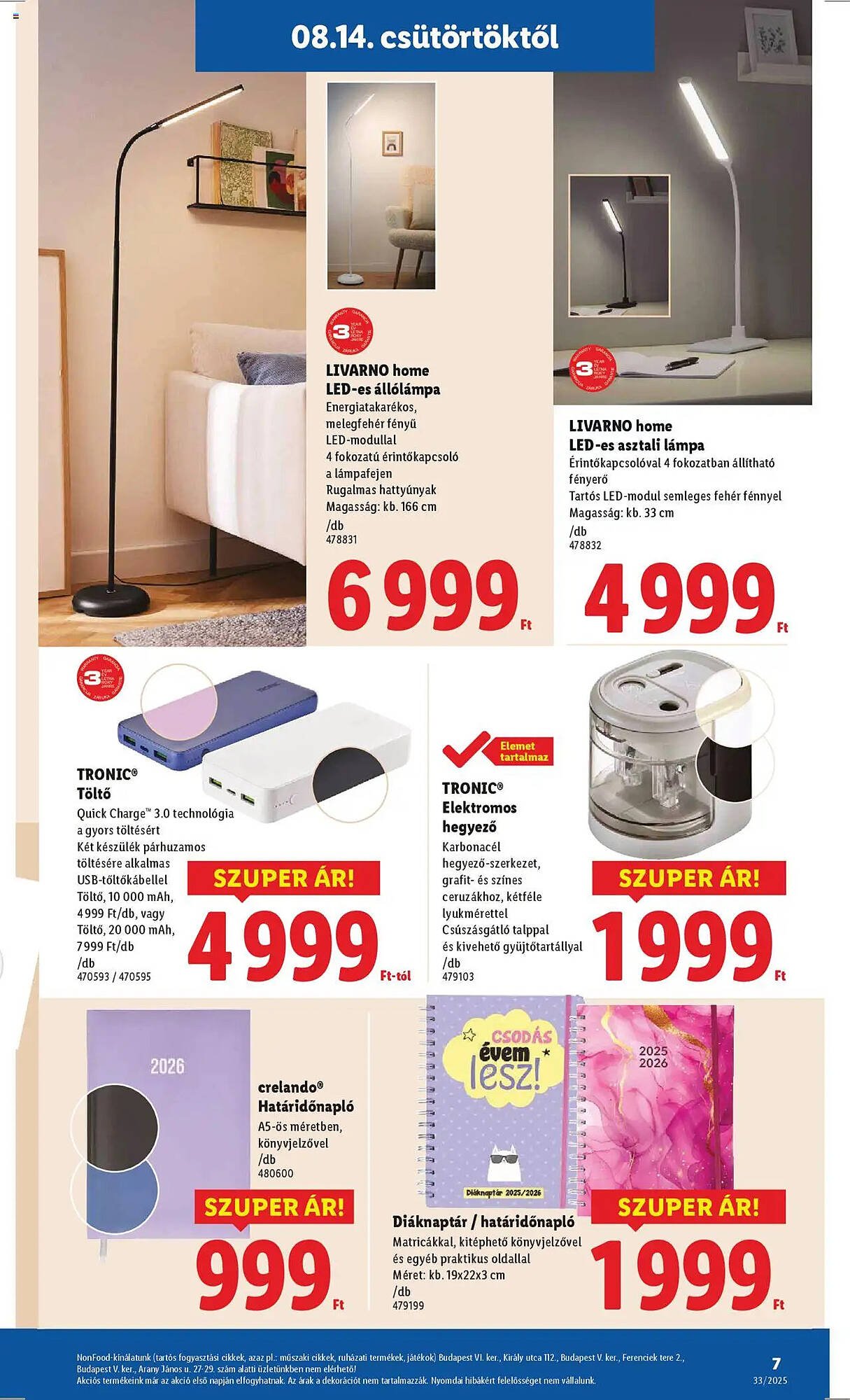Lidl akciós újság (2025-08-14 - 2025-08-20)