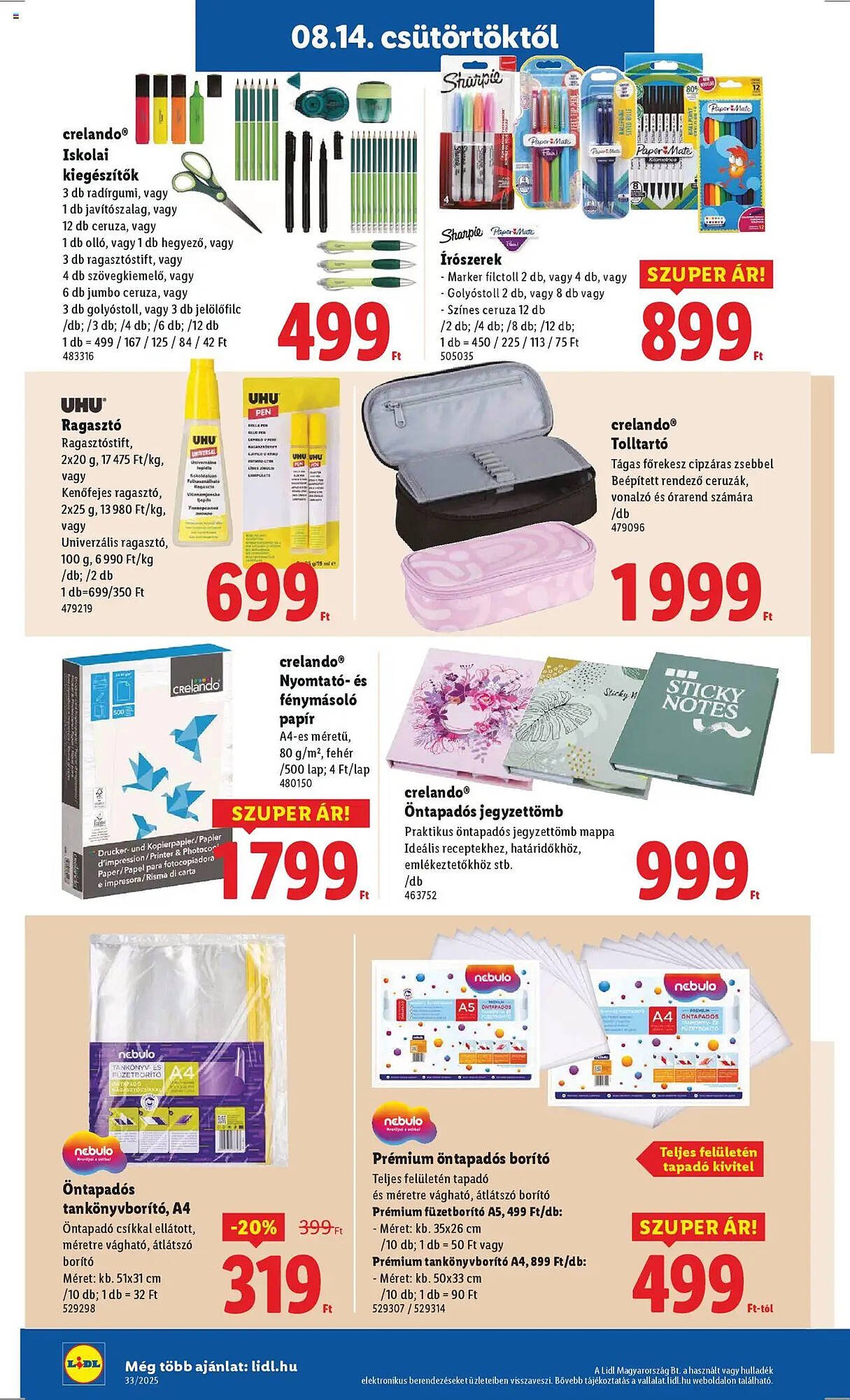 Lidl akciós újság (2025-08-14 - 2025-08-20)