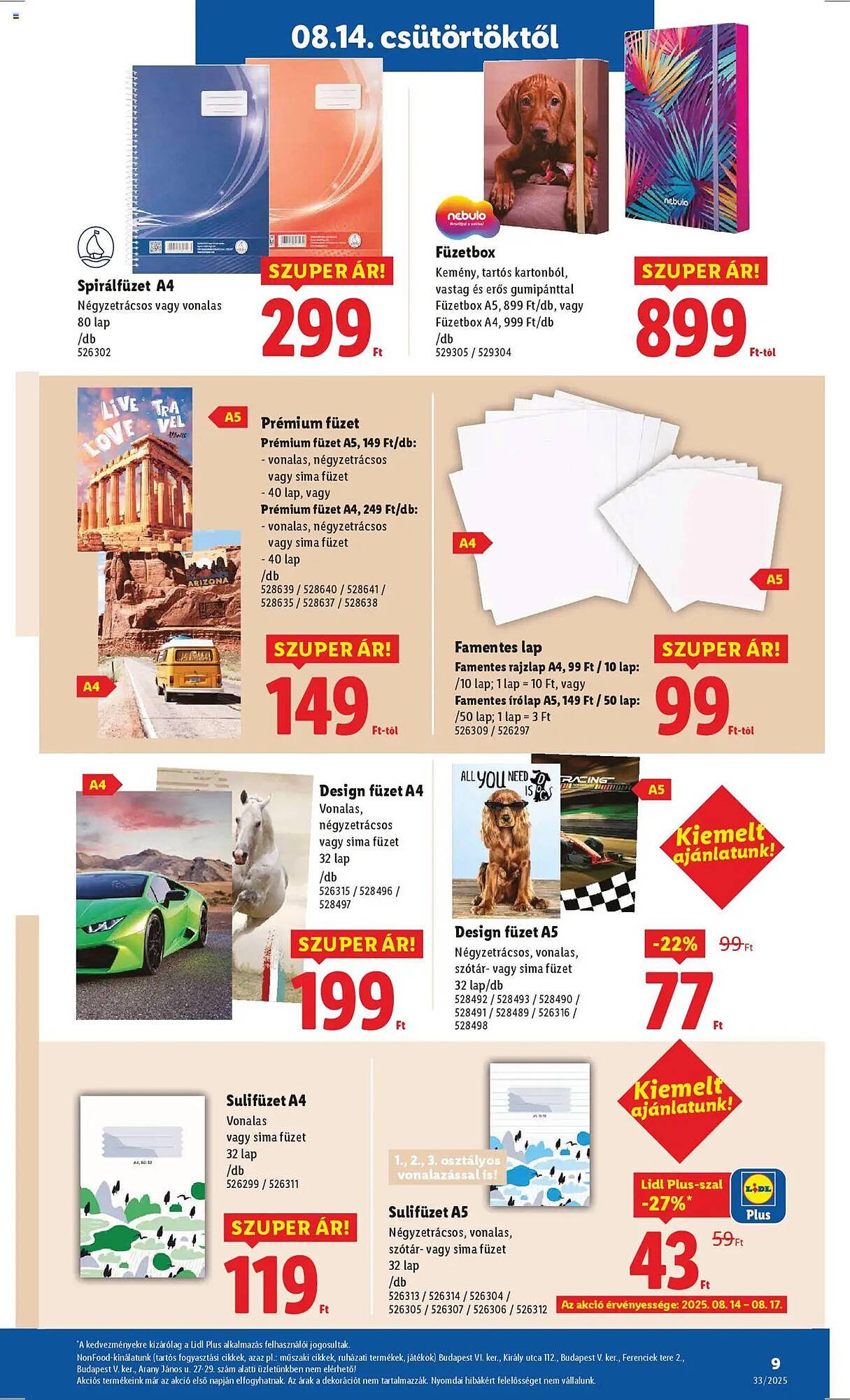 Lidl akciós újság (2025-08-14 - 2025-08-20)