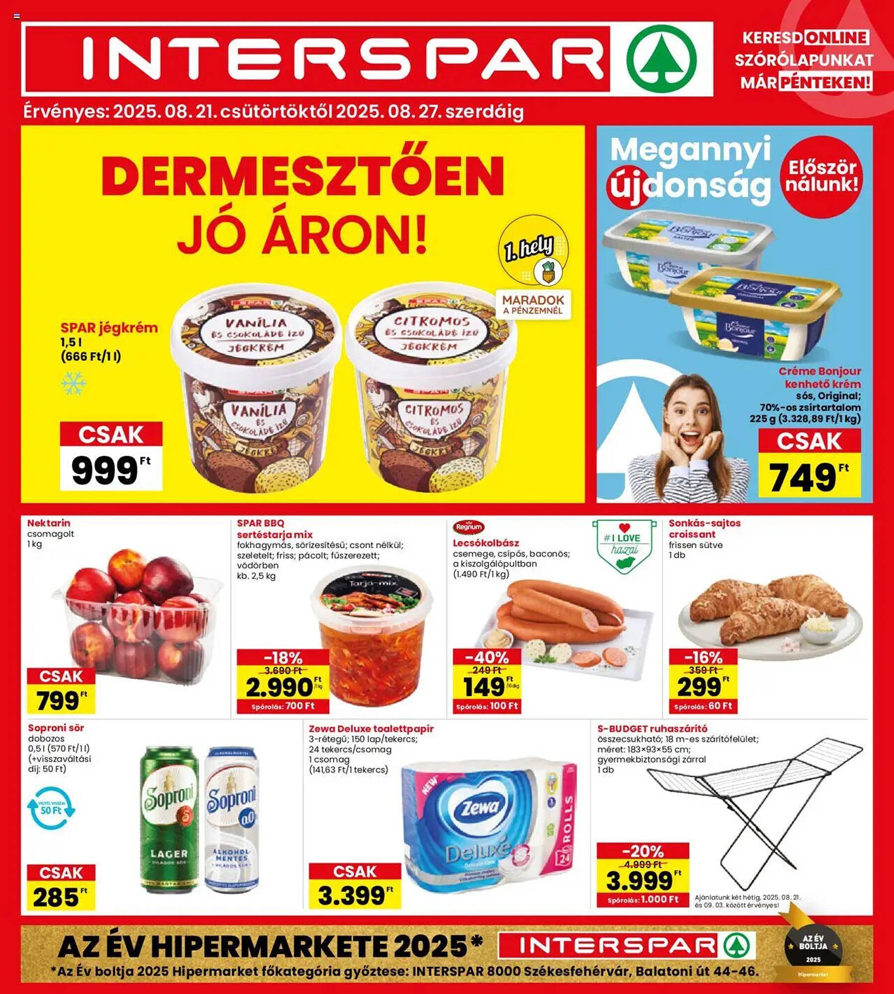 Interspar akciós újság (2025-08-21 - 2025-08-27)