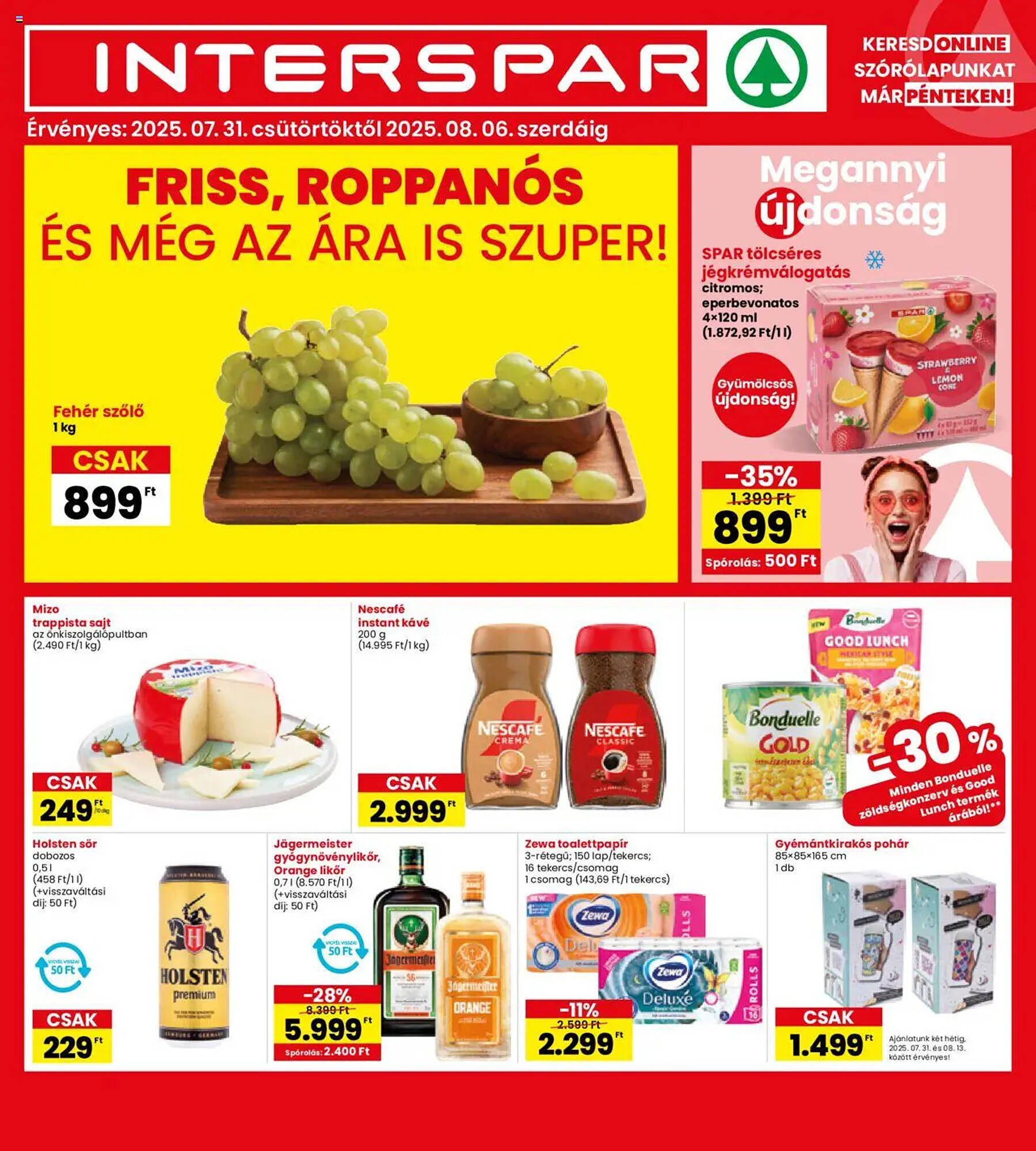 Interspar akciós újság (2025-07-31 - 2025-08-06)