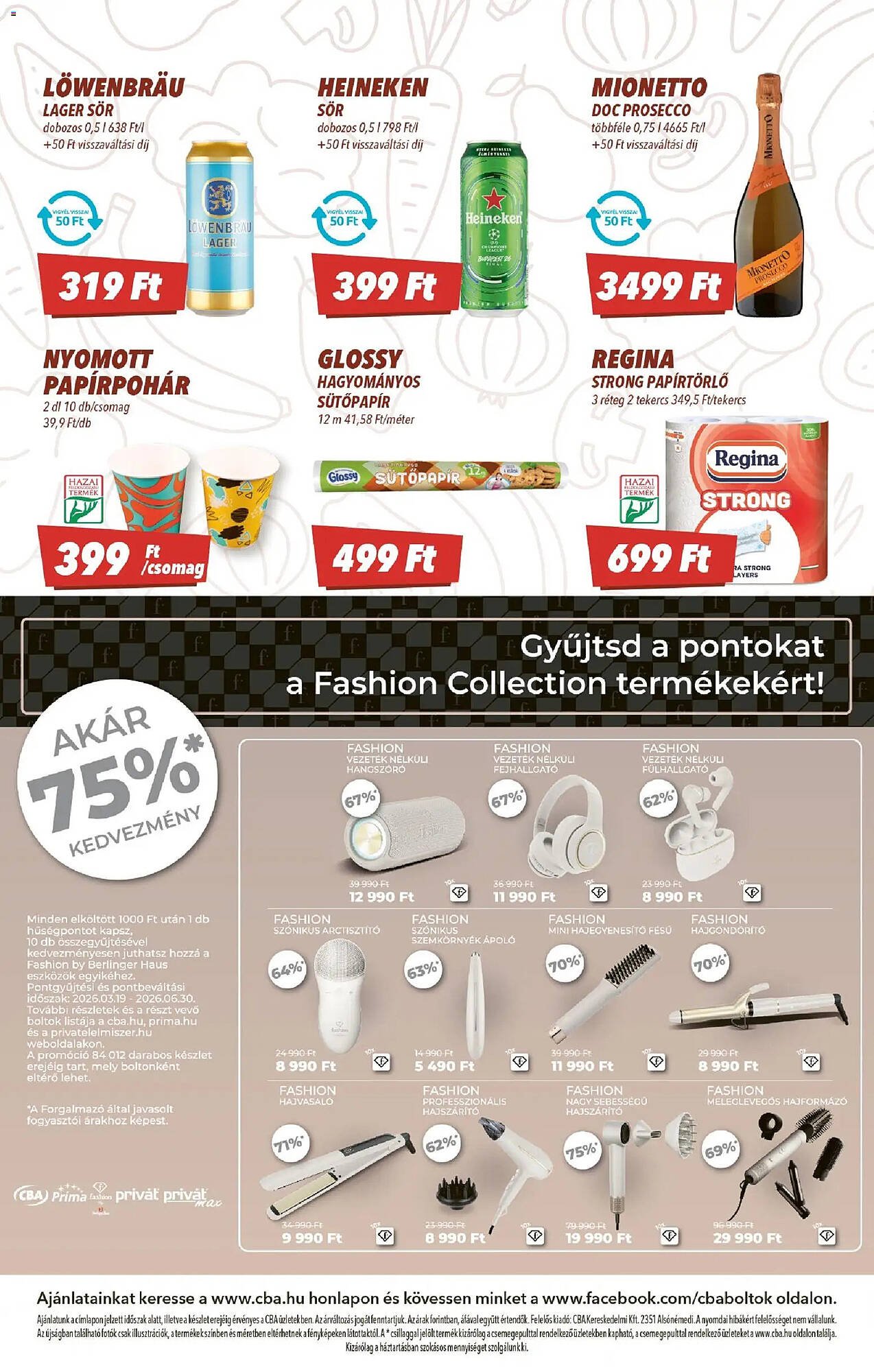 CBA akciós újság