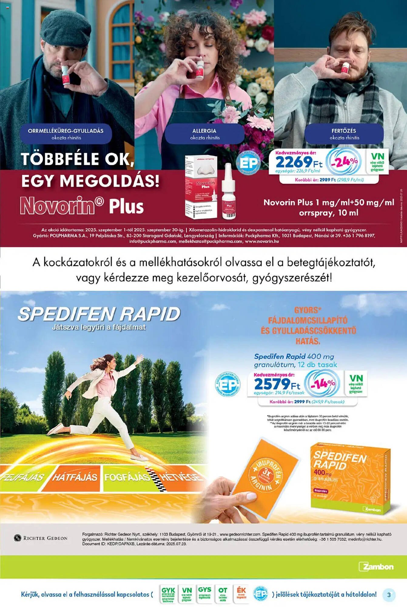 Gyöngy Patikák akciós újság (2025-09-01 - 2025-09-30)