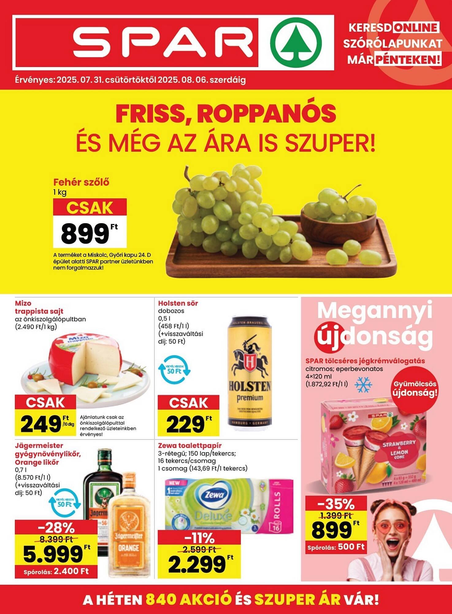 Spar akciós újság (2025-07-31 - 2025-08-06)