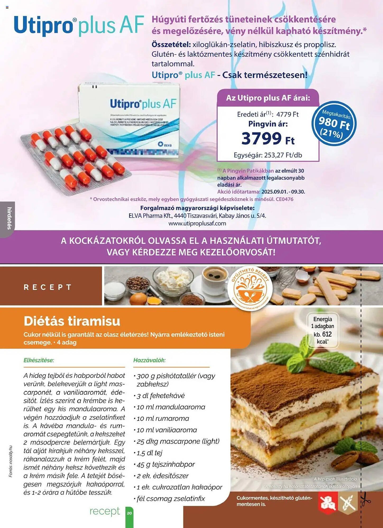 Pingvin Patika akciós újság (2025-09-01 - 2025-09-30)