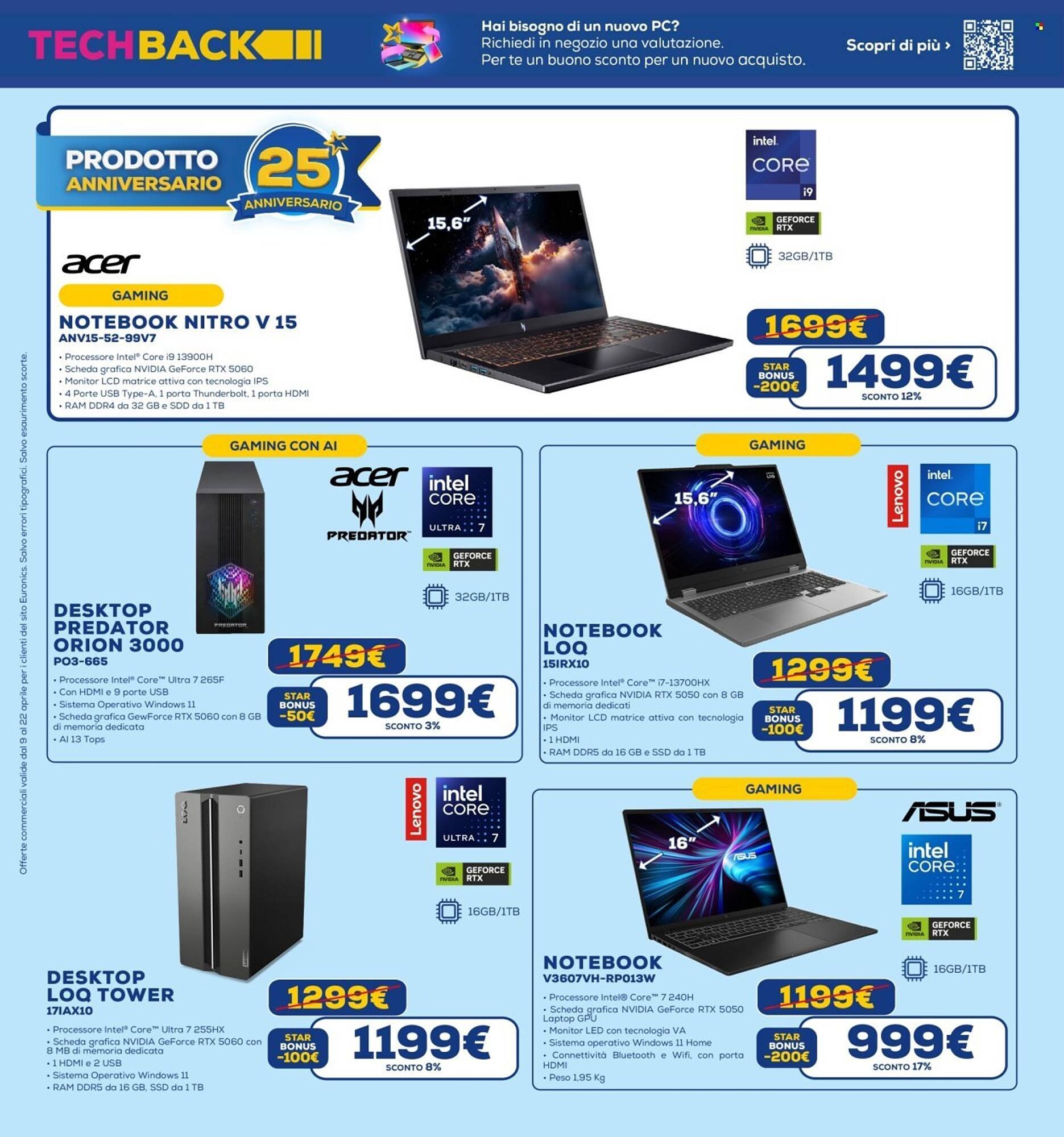 Volantino Euronics (2026-04-09 - 2026-04-22)