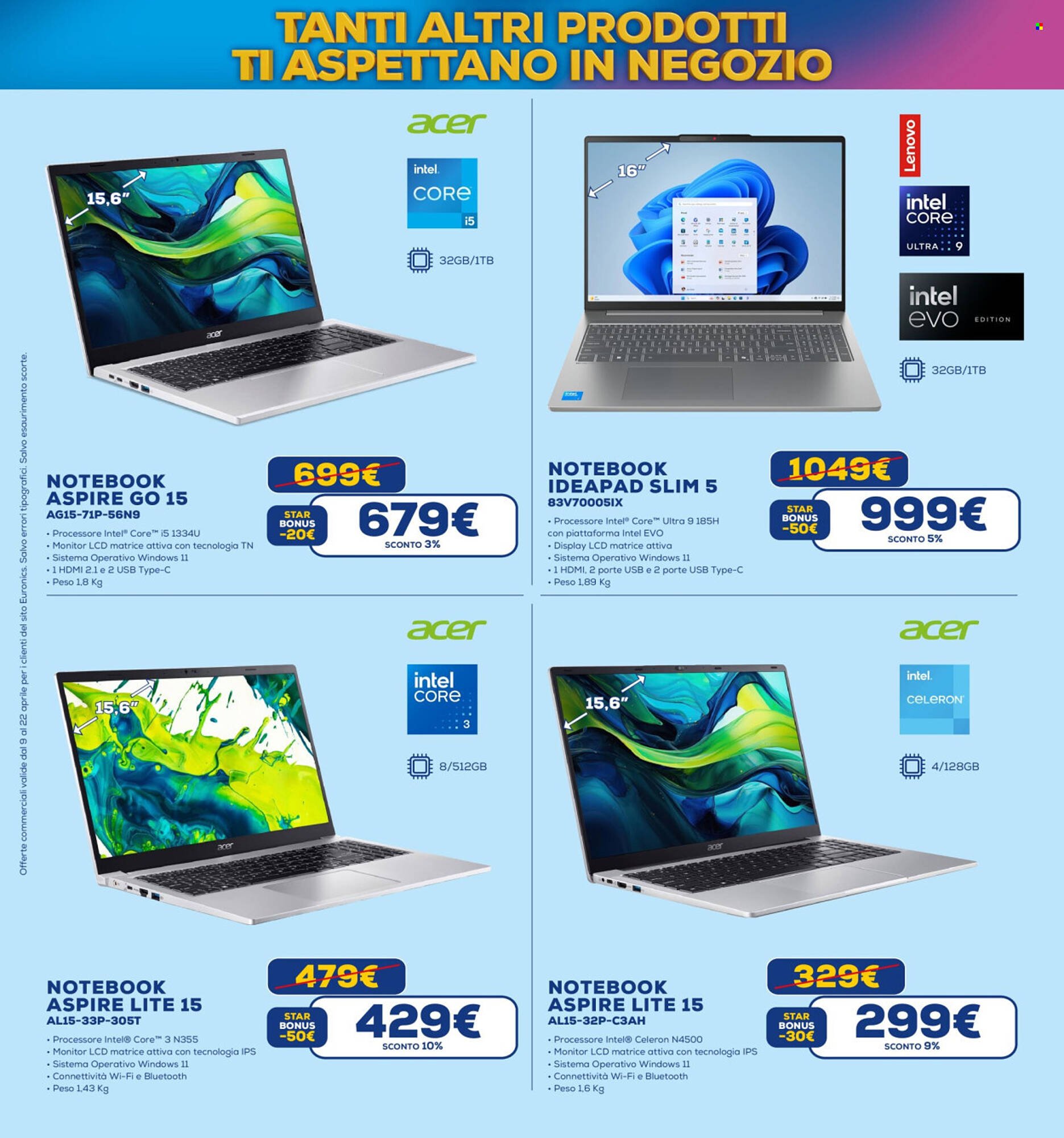 Volantino Euronics (2026-04-09 - 2026-04-22)