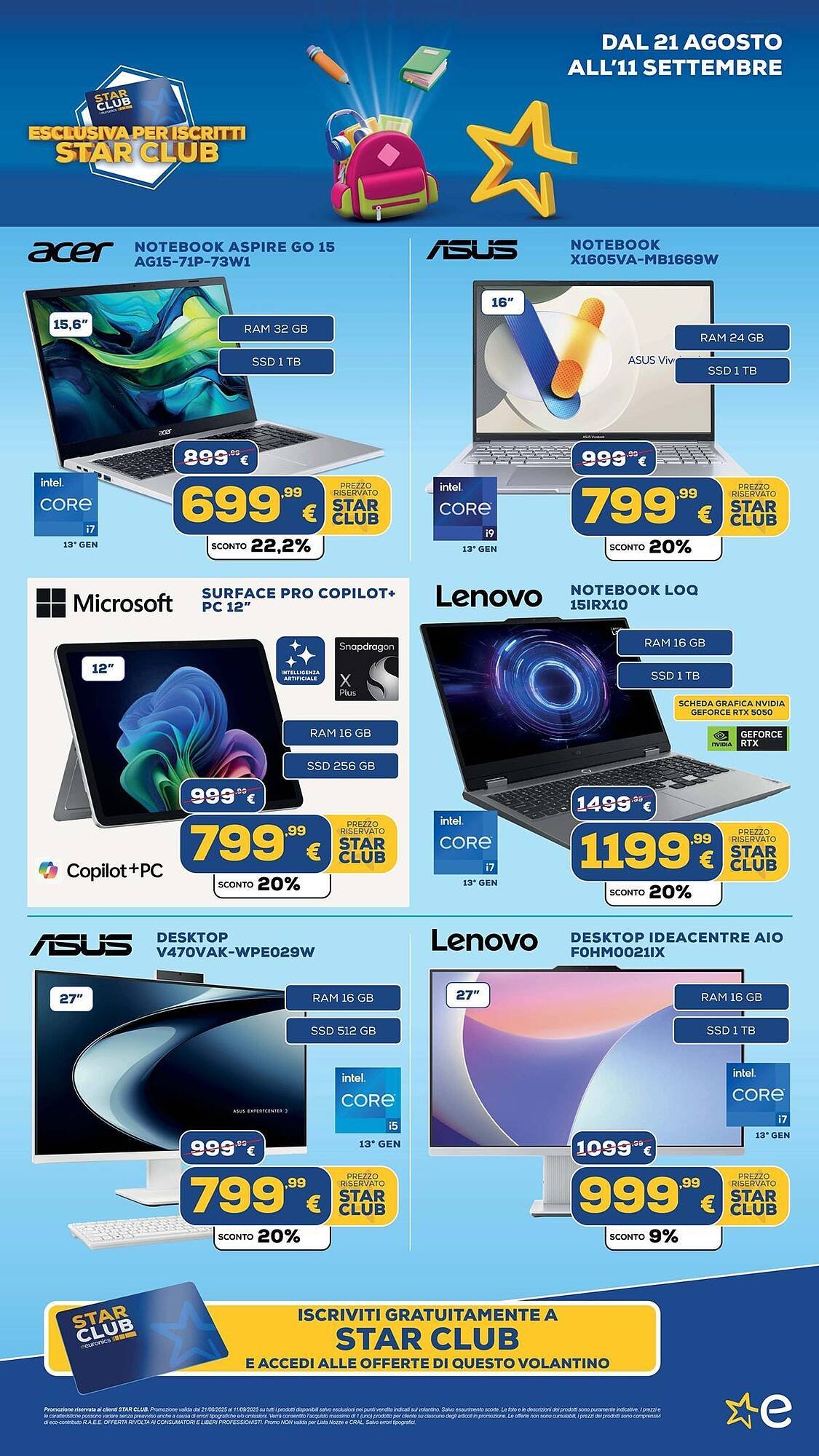Volantino Euronics (2025-08-21 - 2025-09-11)