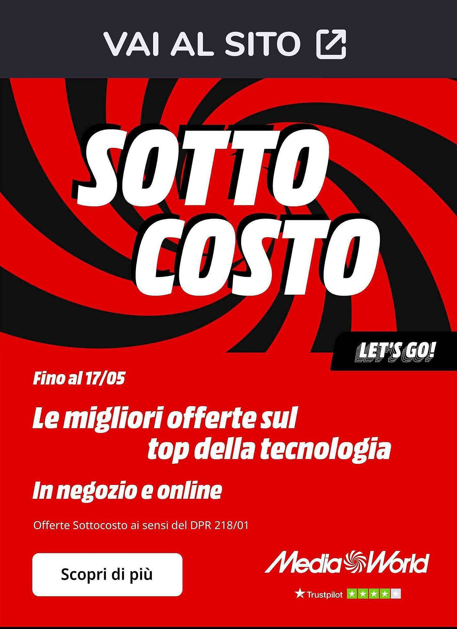 Volantino MediaWorld (2026-05-08 - 2026-05-17)