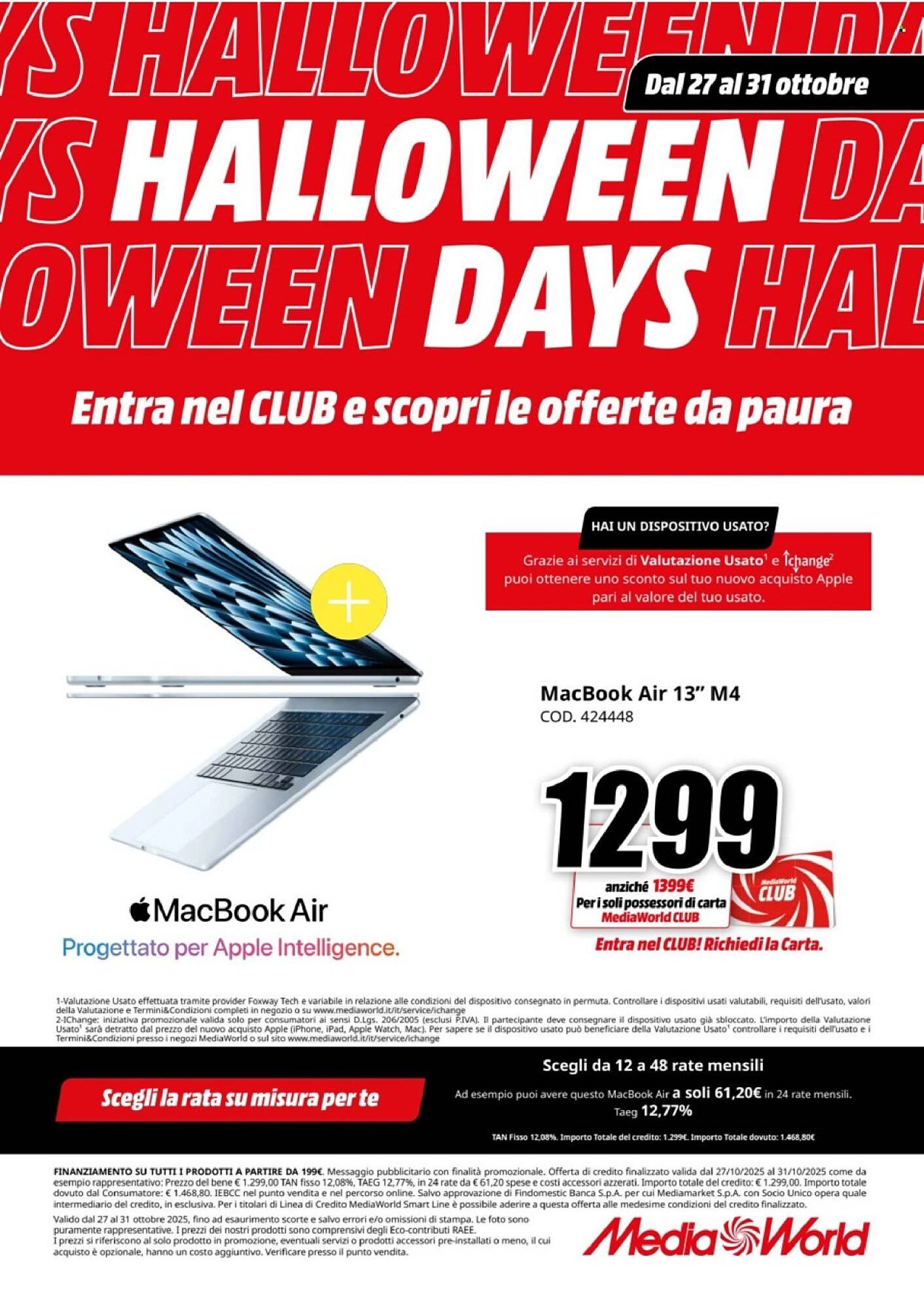 Volantino MediaWorld (2025-10-27 - 2025-10-31)