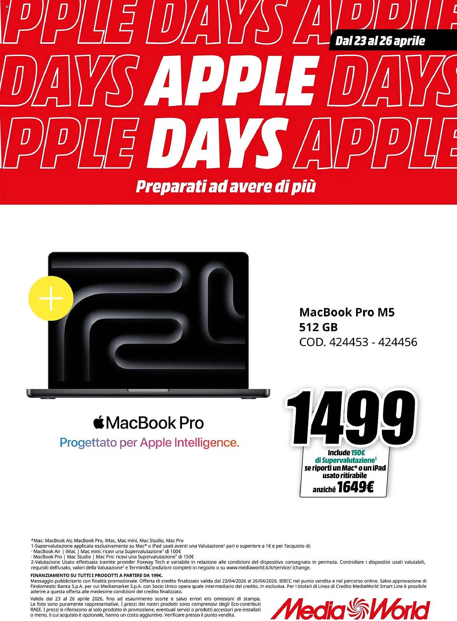 Volantino MediaWorld (2026-04-23 - 2026-04-26)