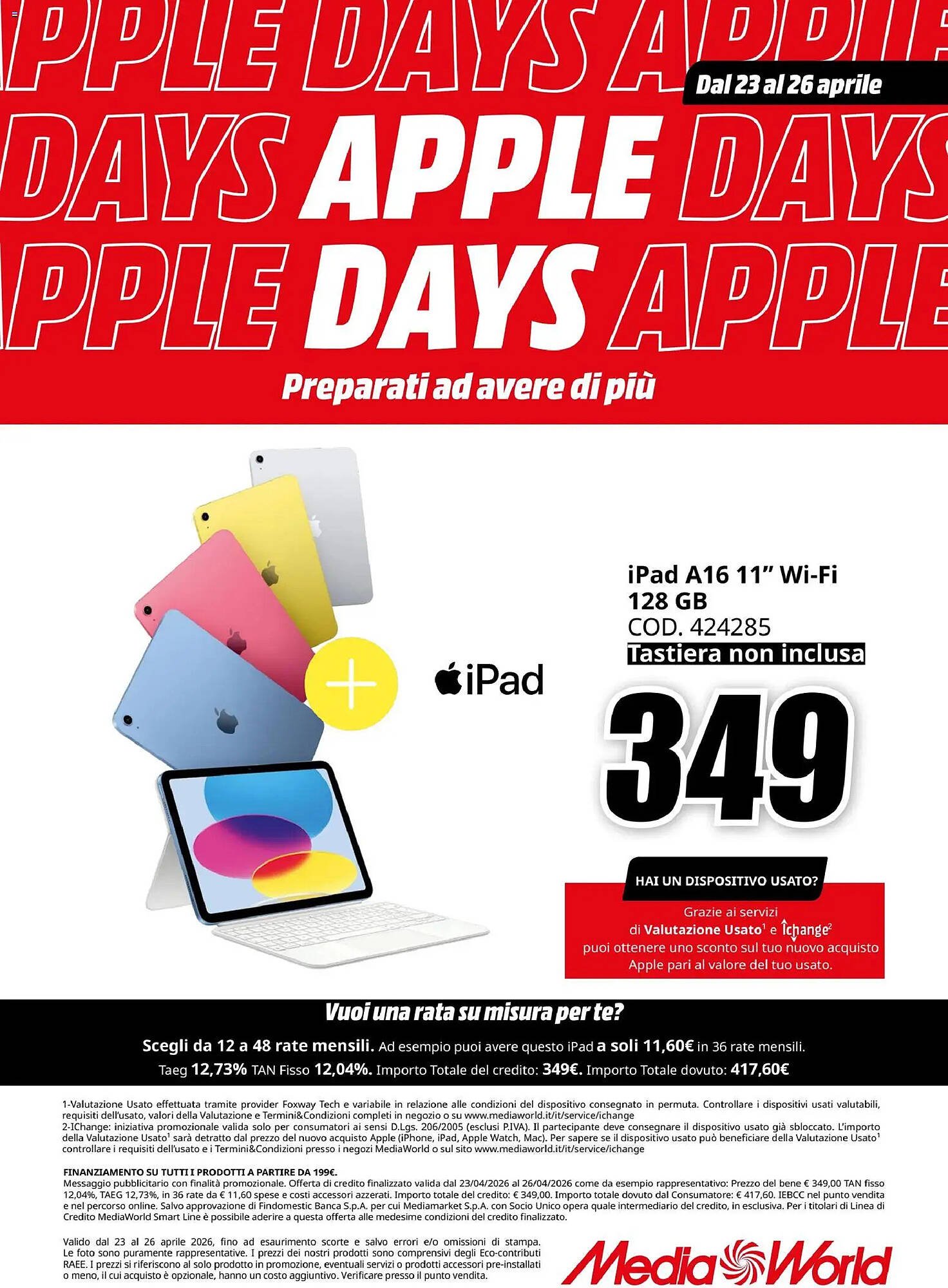 Volantino MediaWorld (2026-04-23 - 2026-04-26)