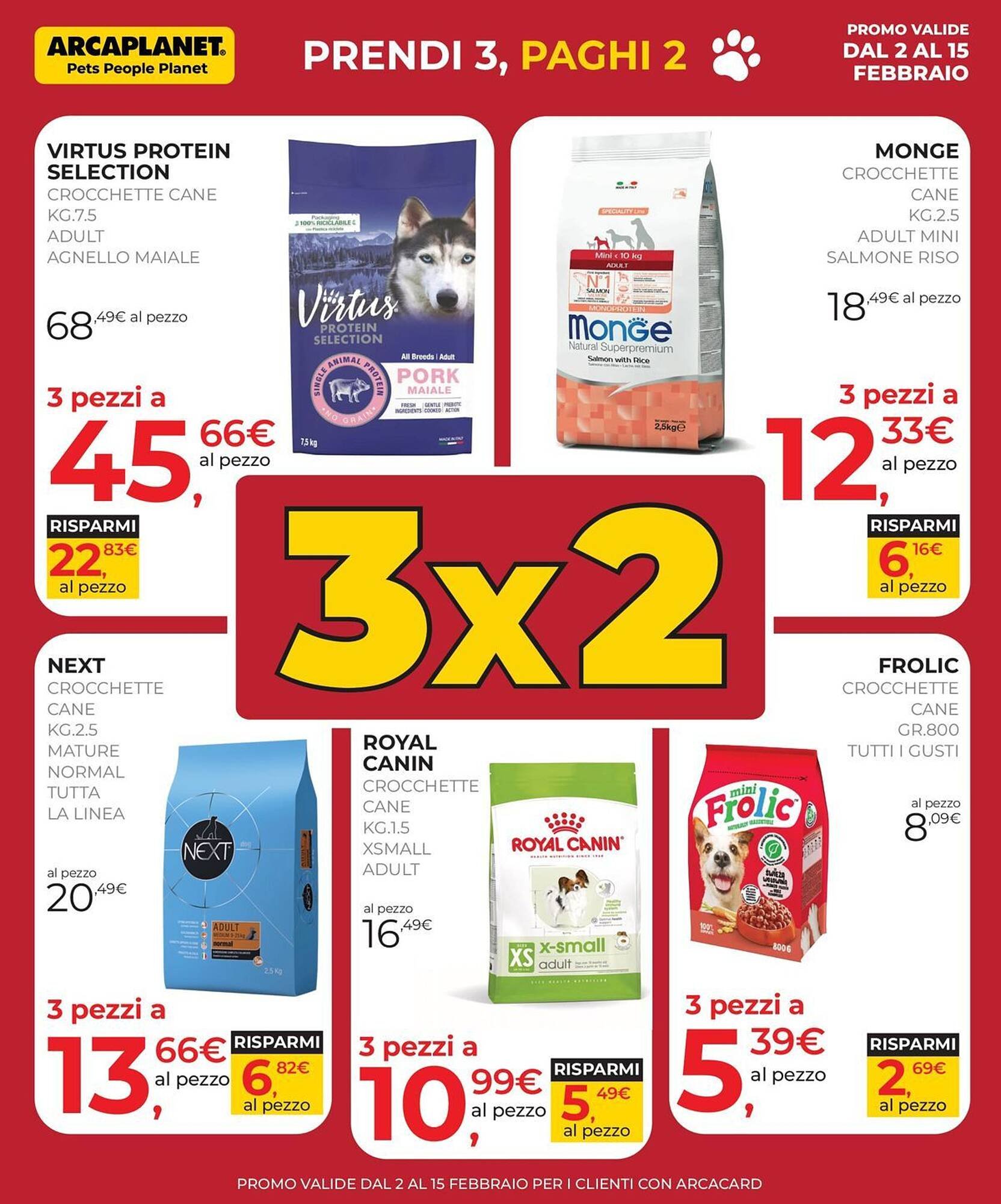 Volantino Arcaplanet (2026-02-02 - 2026-02-15)