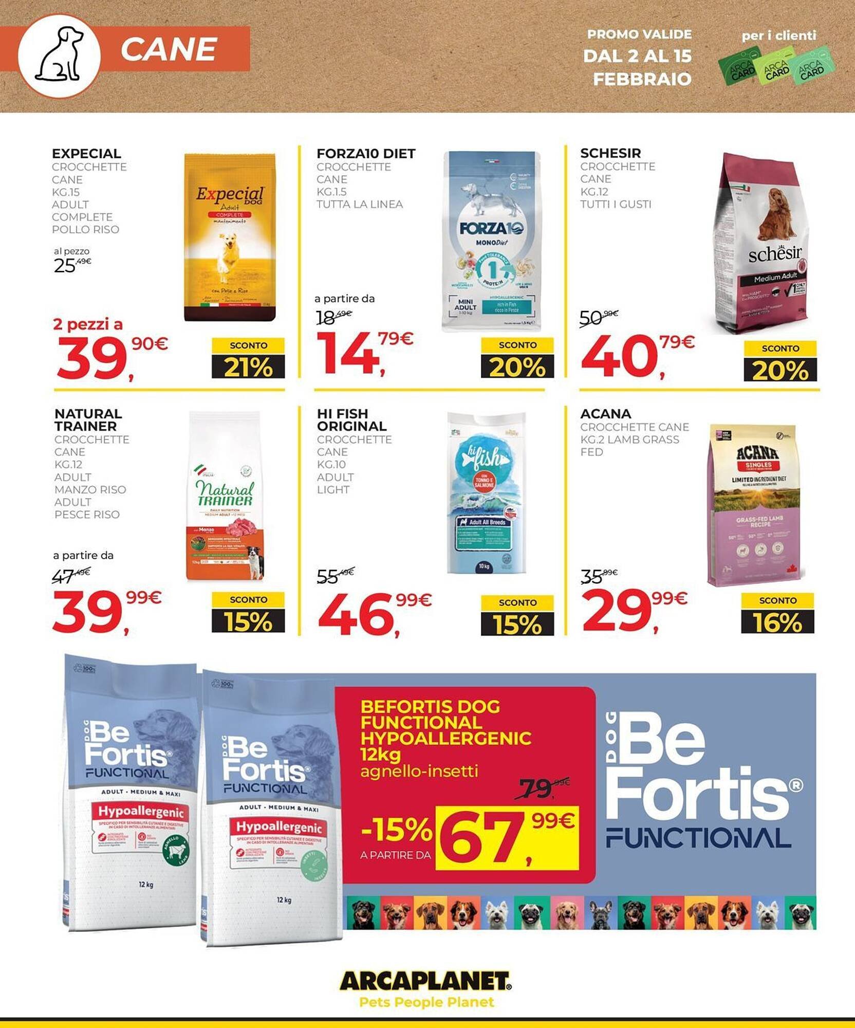 Volantino Arcaplanet (2026-02-02 - 2026-02-15)