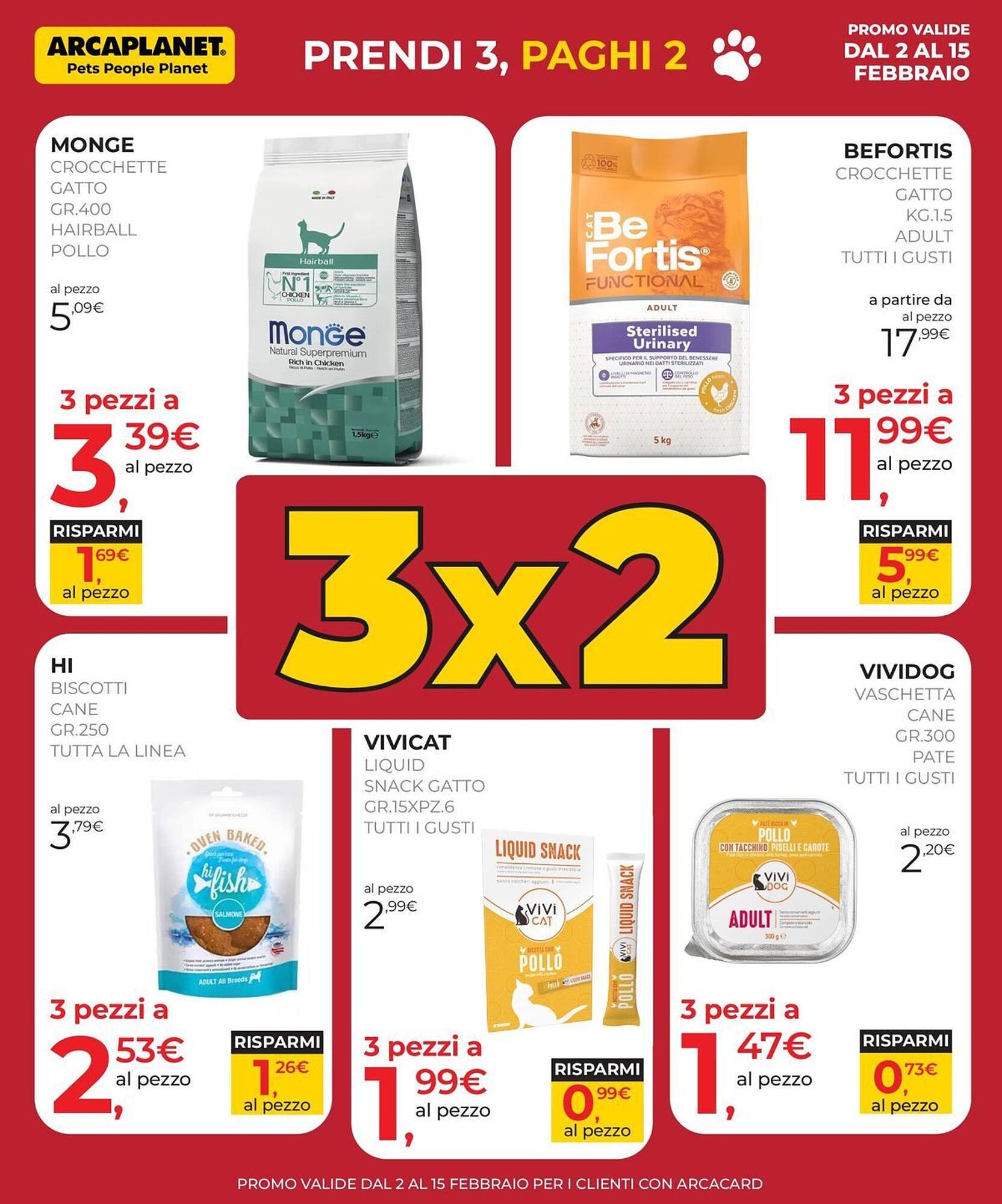 Volantino Arcaplanet (2026-02-02 - 2026-02-15)