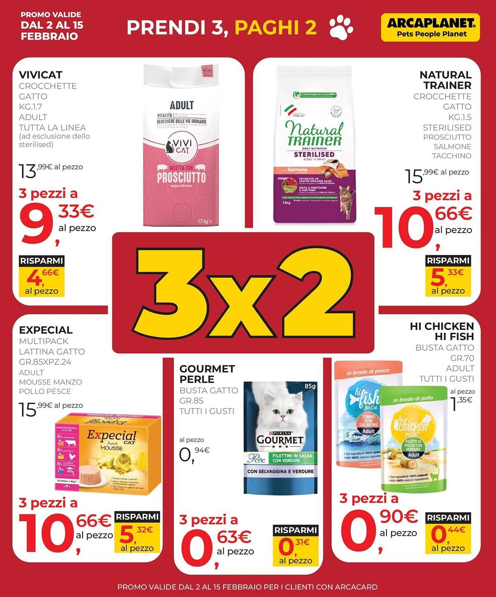 Volantino Arcaplanet (2026-02-02 - 2026-02-15)