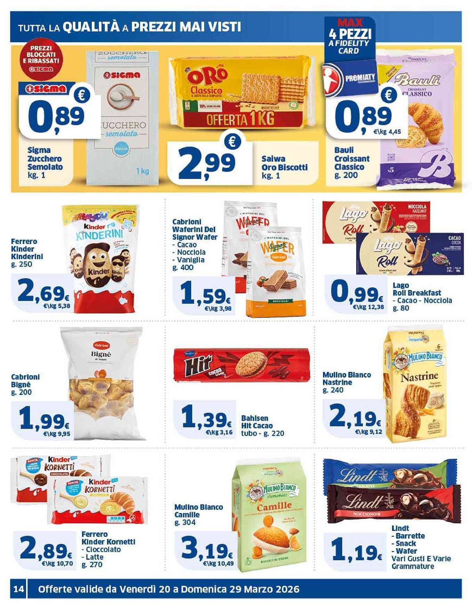Volantino Sigma (2026-03-20 - 2026-03-29)