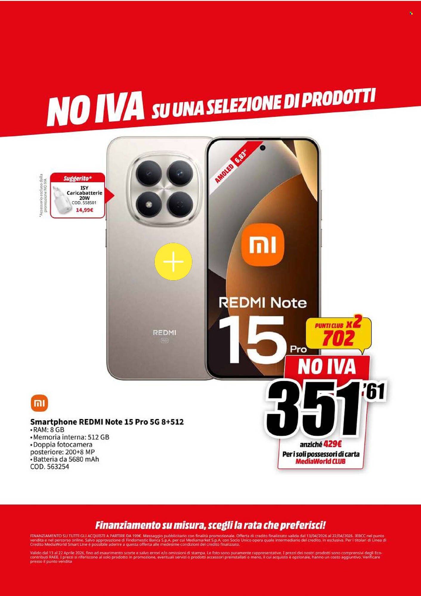 Volantino MediaWorld (2026-04-13 - 2026-04-22)