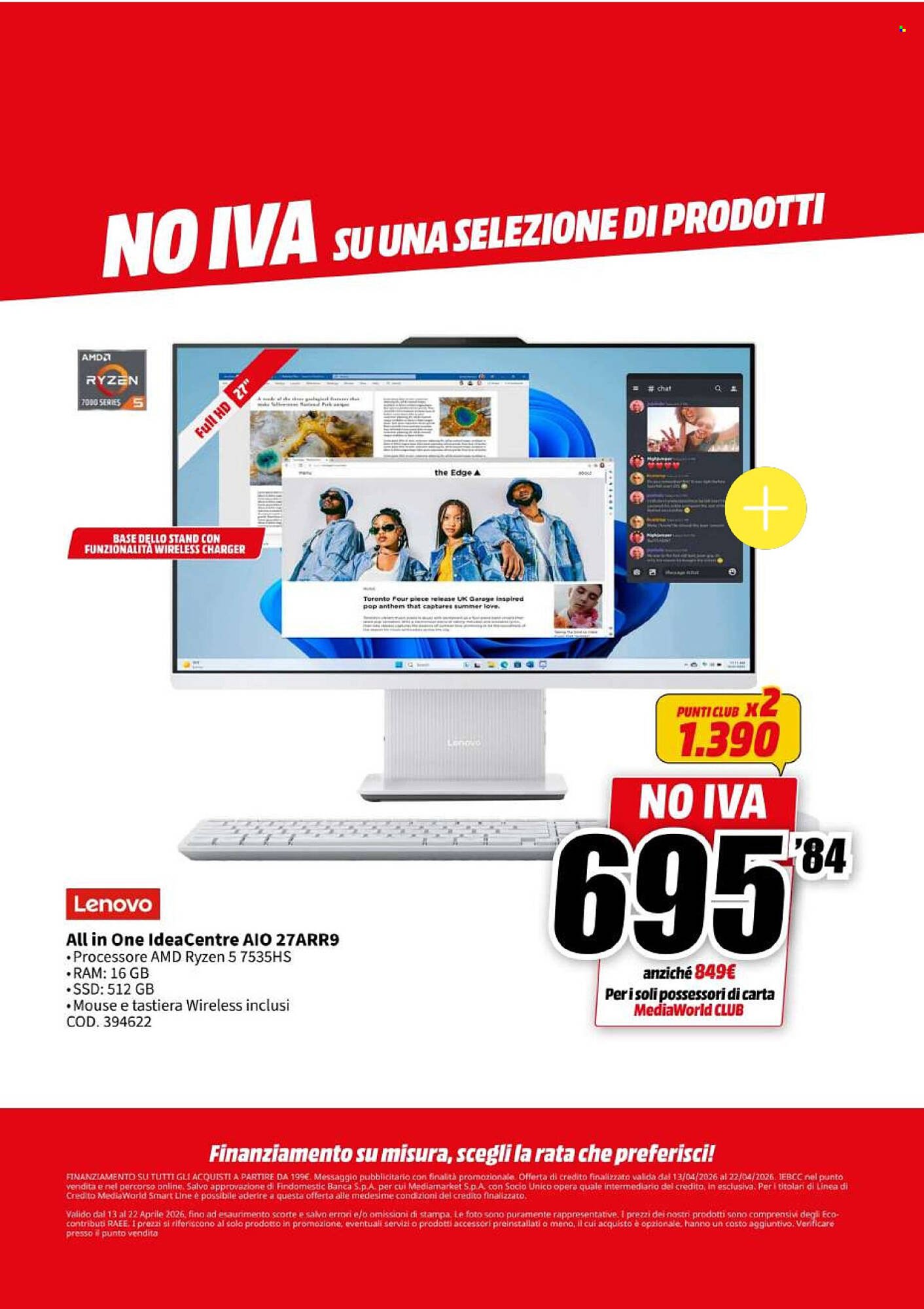 Volantino MediaWorld (2026-04-13 - 2026-04-22)