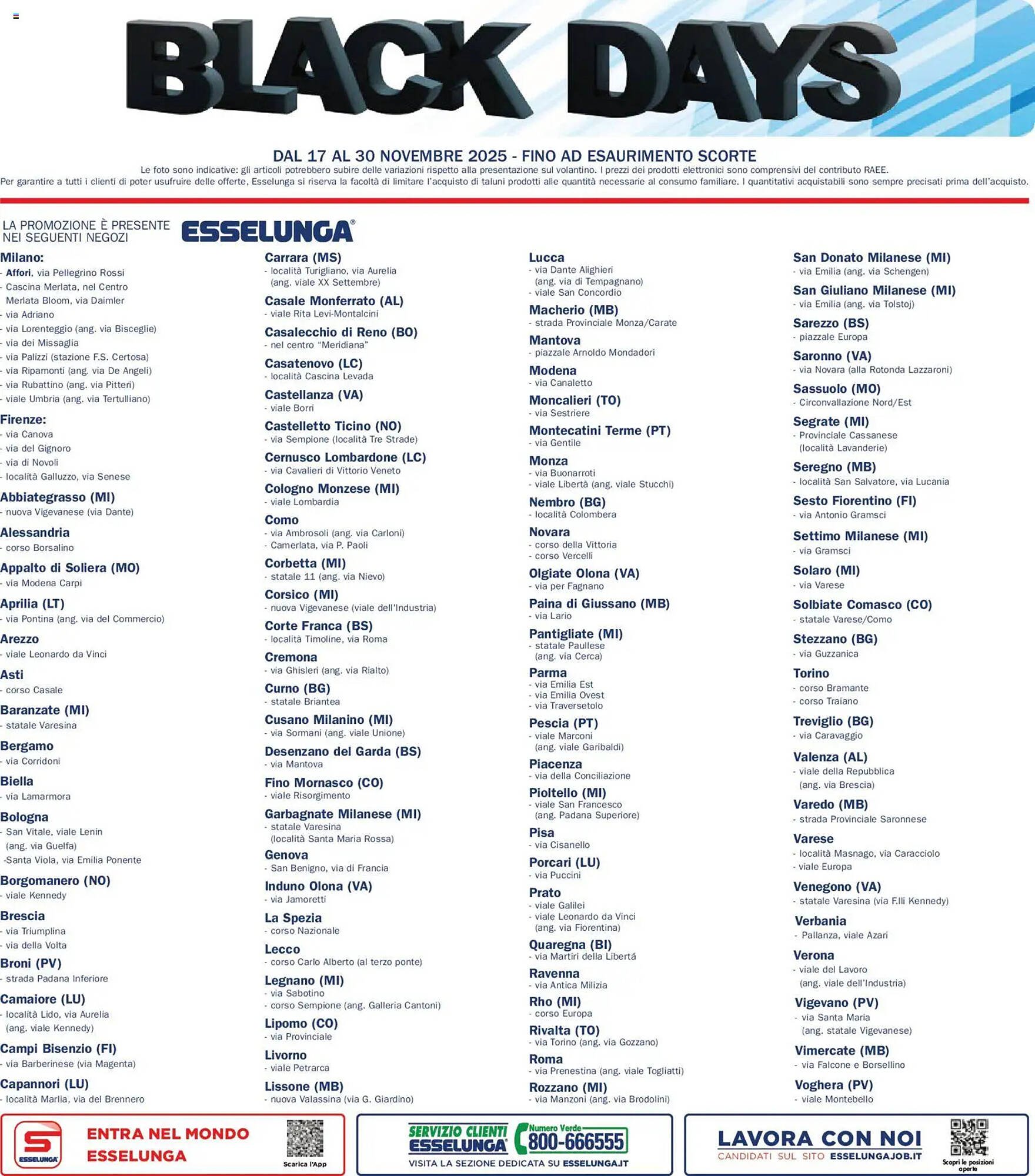 Volantino Esselunga (2025-11-17 - 2025-11-30)