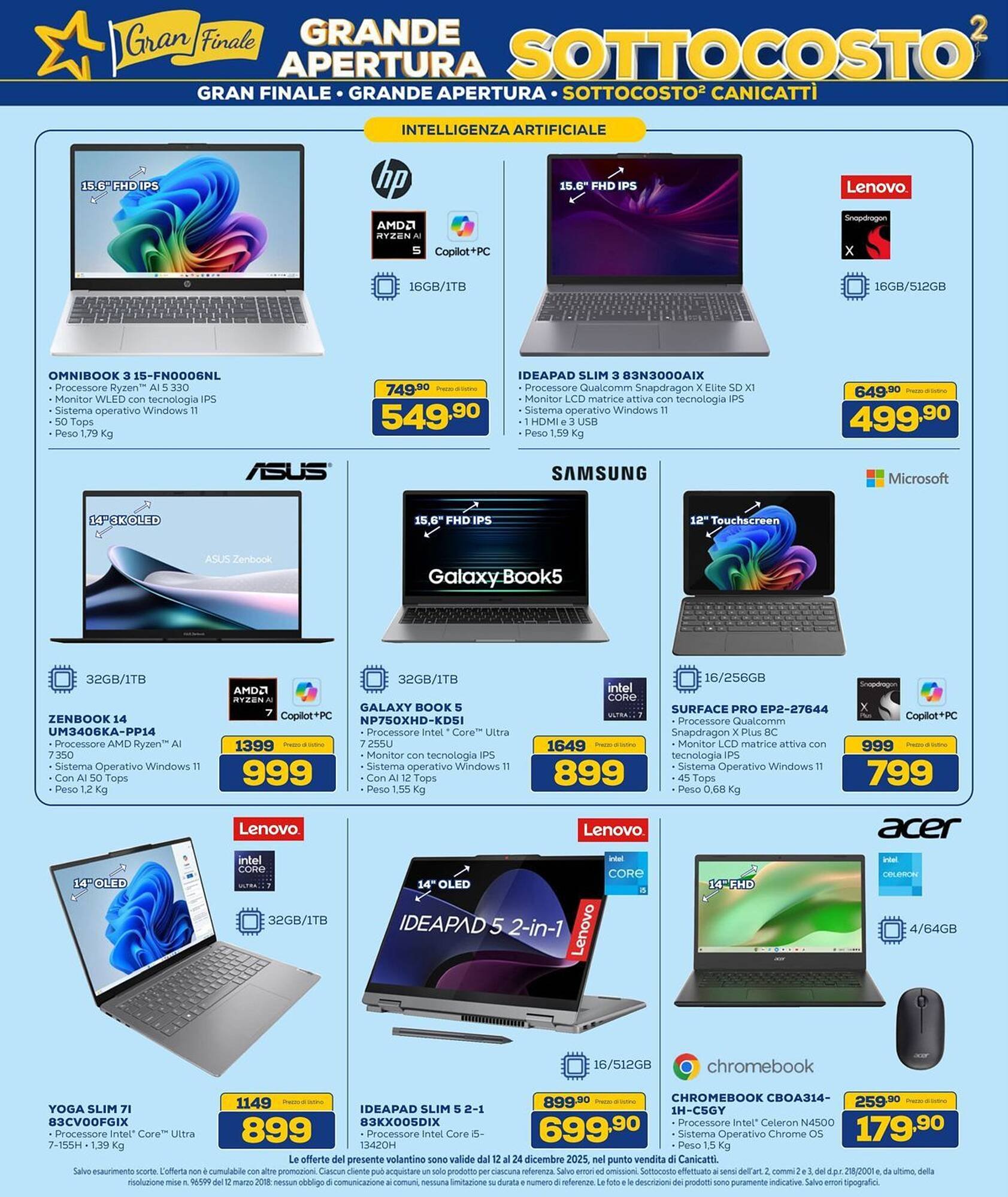 Volantino Euronics (2025-12-12 - 2025-12-24)