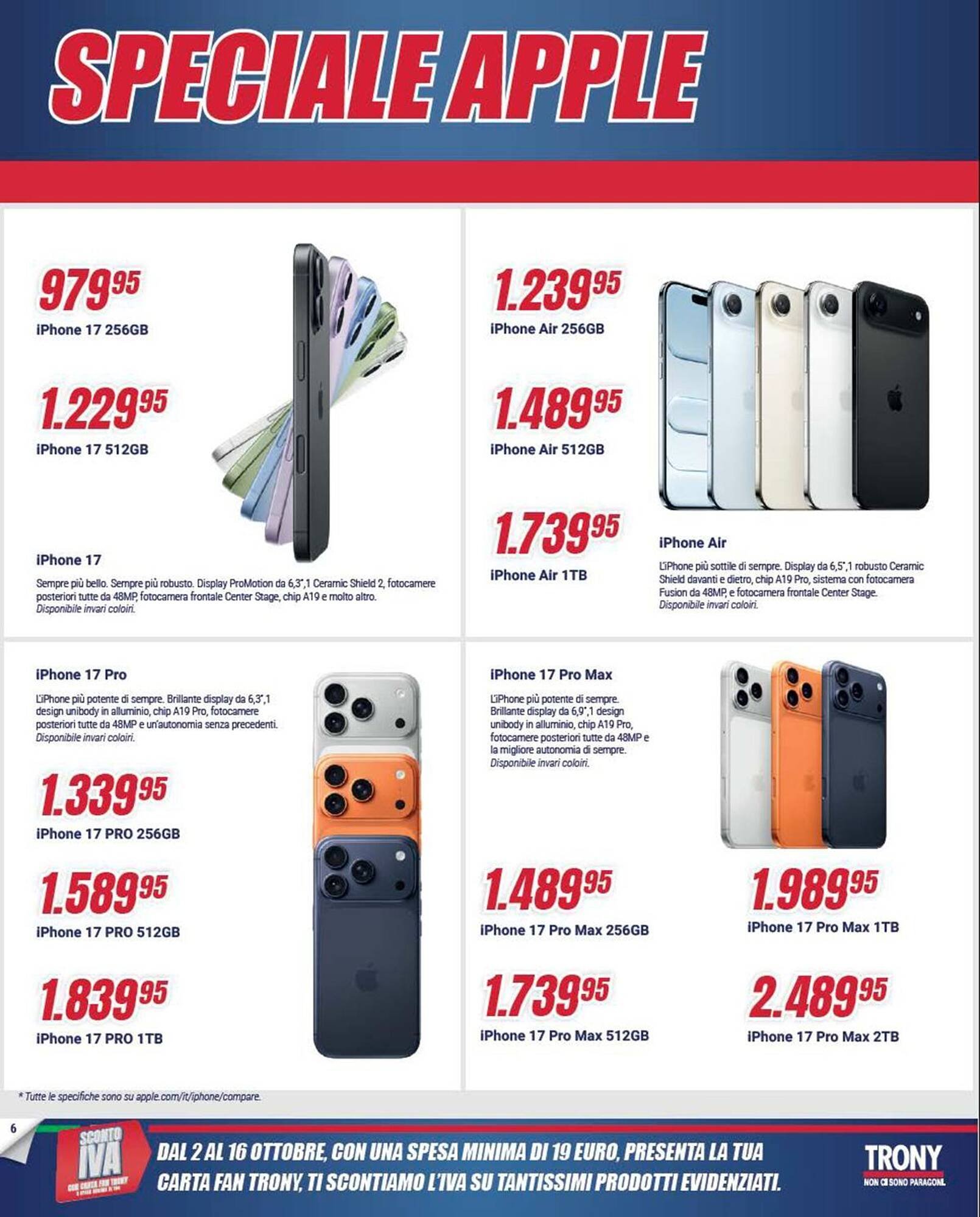 Volantino Trony (2025-10-02 - 2025-10-16)