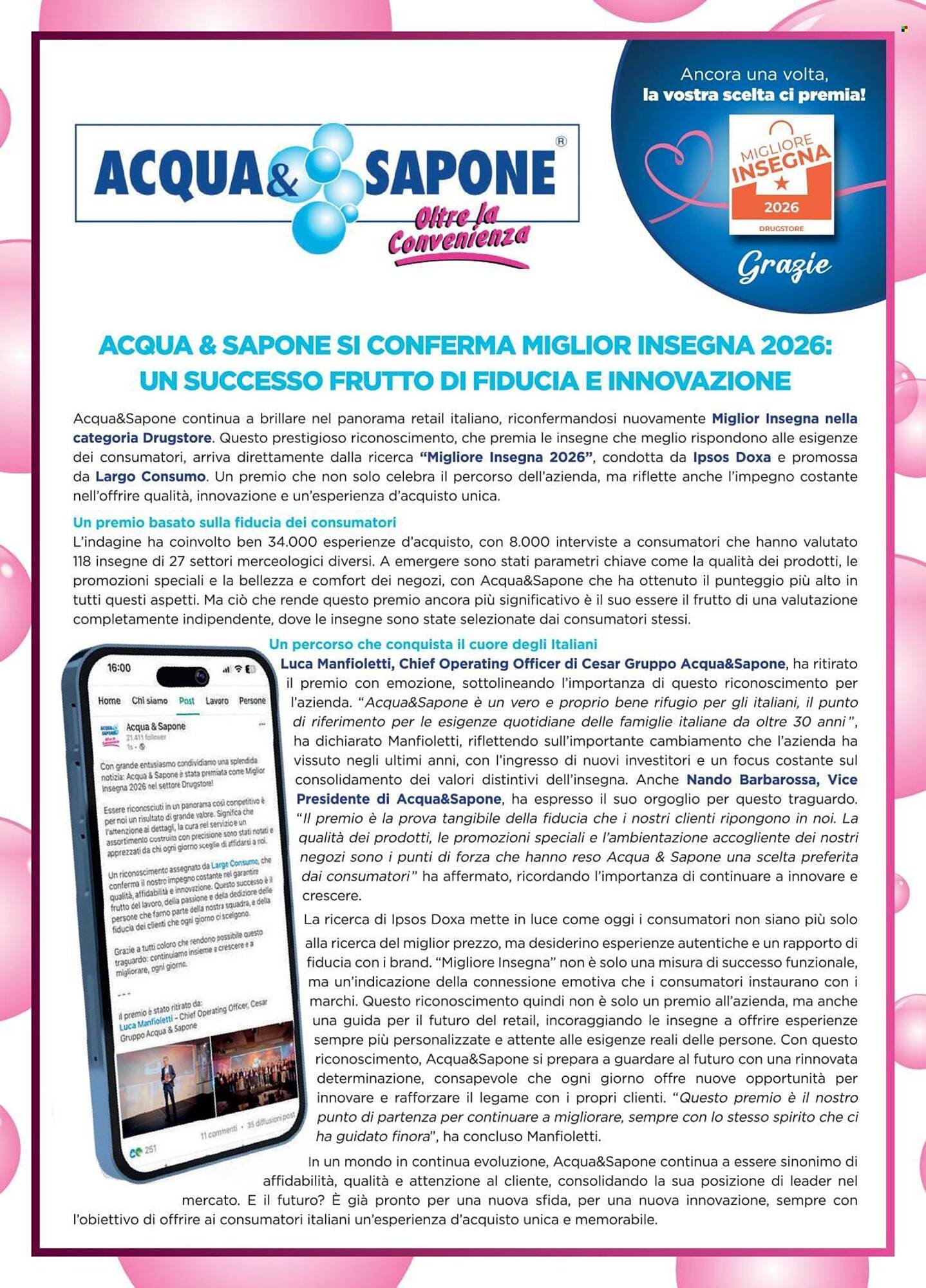 Volantino Acqua &amp; Sapone (2026-04-26 - 2026-05-16)