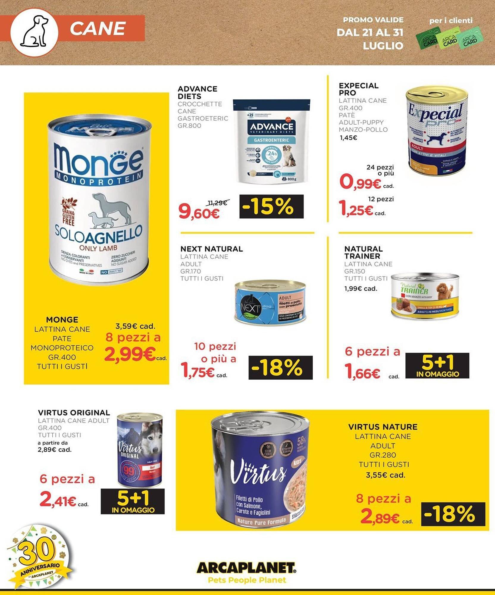 Volantino Arcaplanet (2025-07-21 - 2025-07-27)