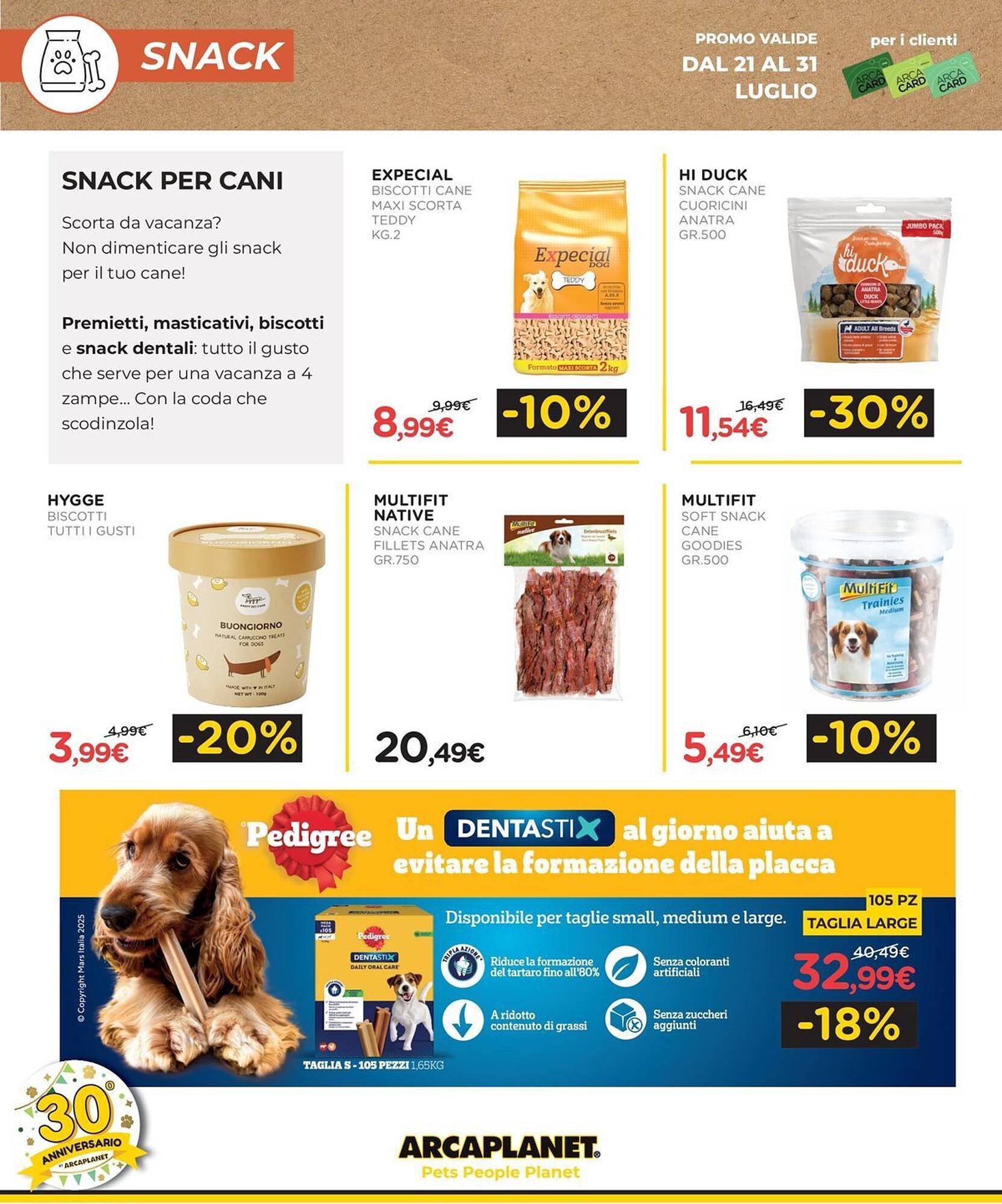 Volantino Arcaplanet (2025-07-21 - 2025-07-27)