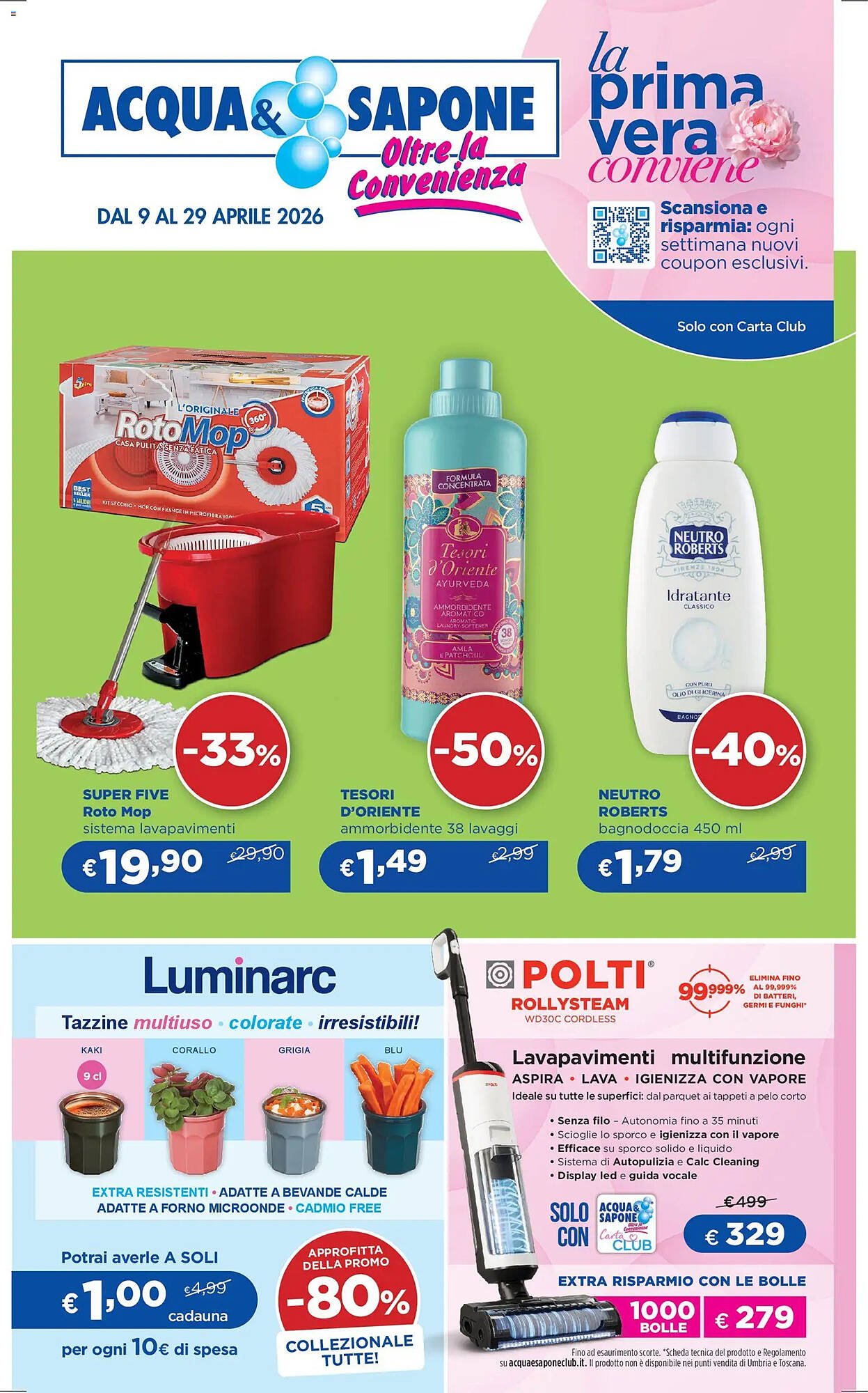 Volantino Acqua &amp; Sapone (2026-04-09 - 2026-04-29)