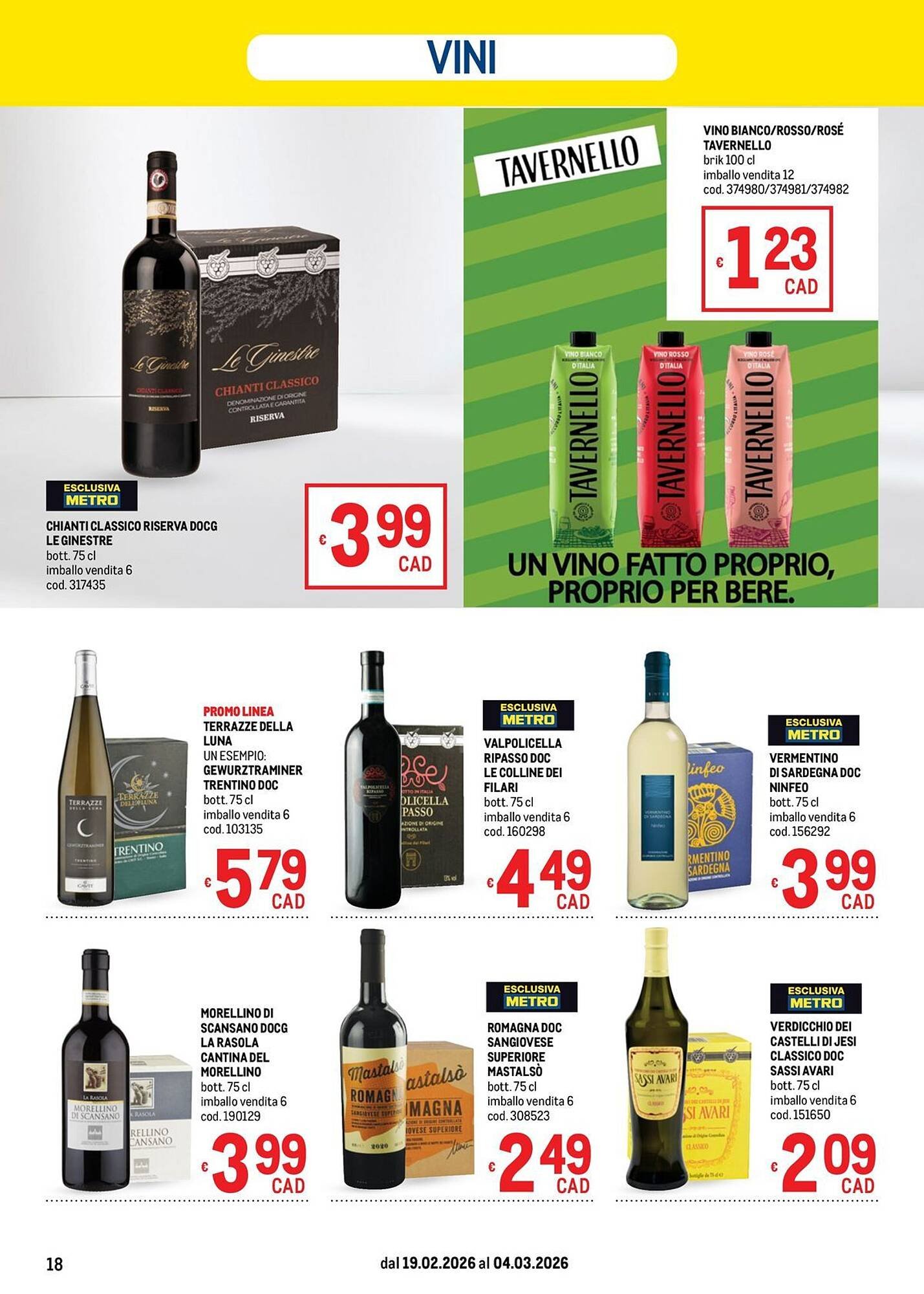 Volantino Metro (2026-02-19 - 2026-03-04)