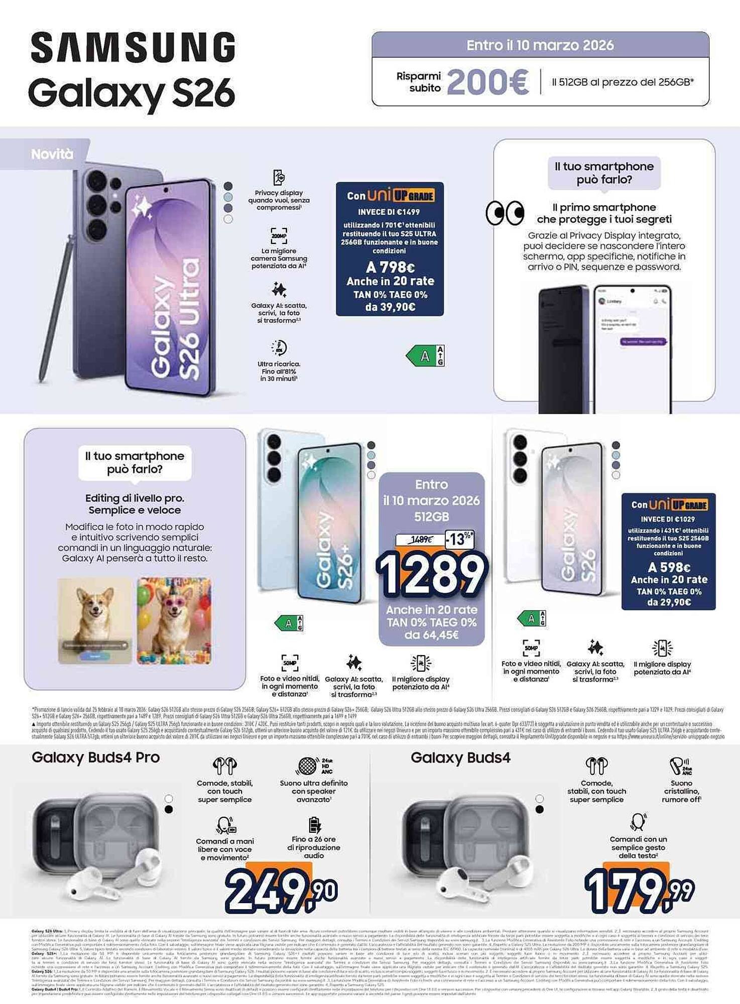 Volantino Unieuro (2026-02-27 - 2026-03-19)