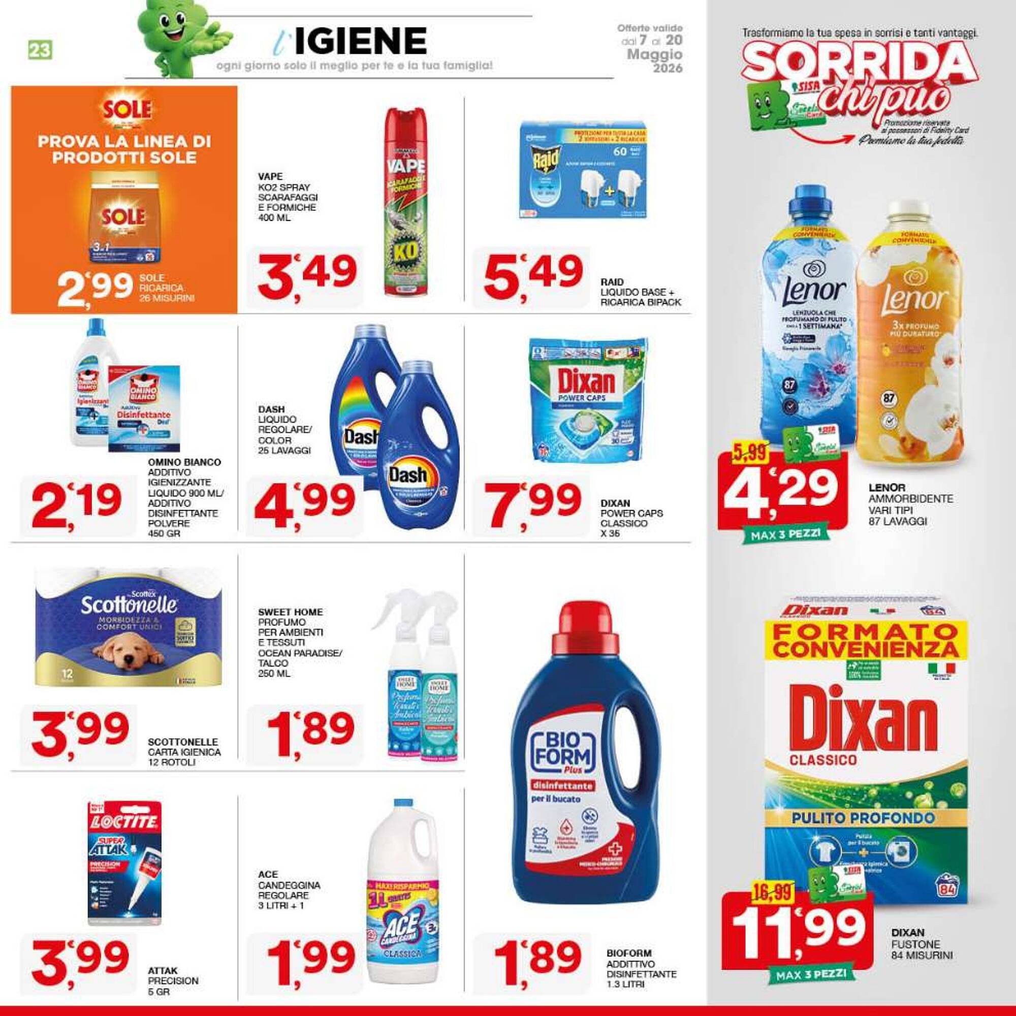 Volantino Sisa (2026-05-07 - 2026-05-20)