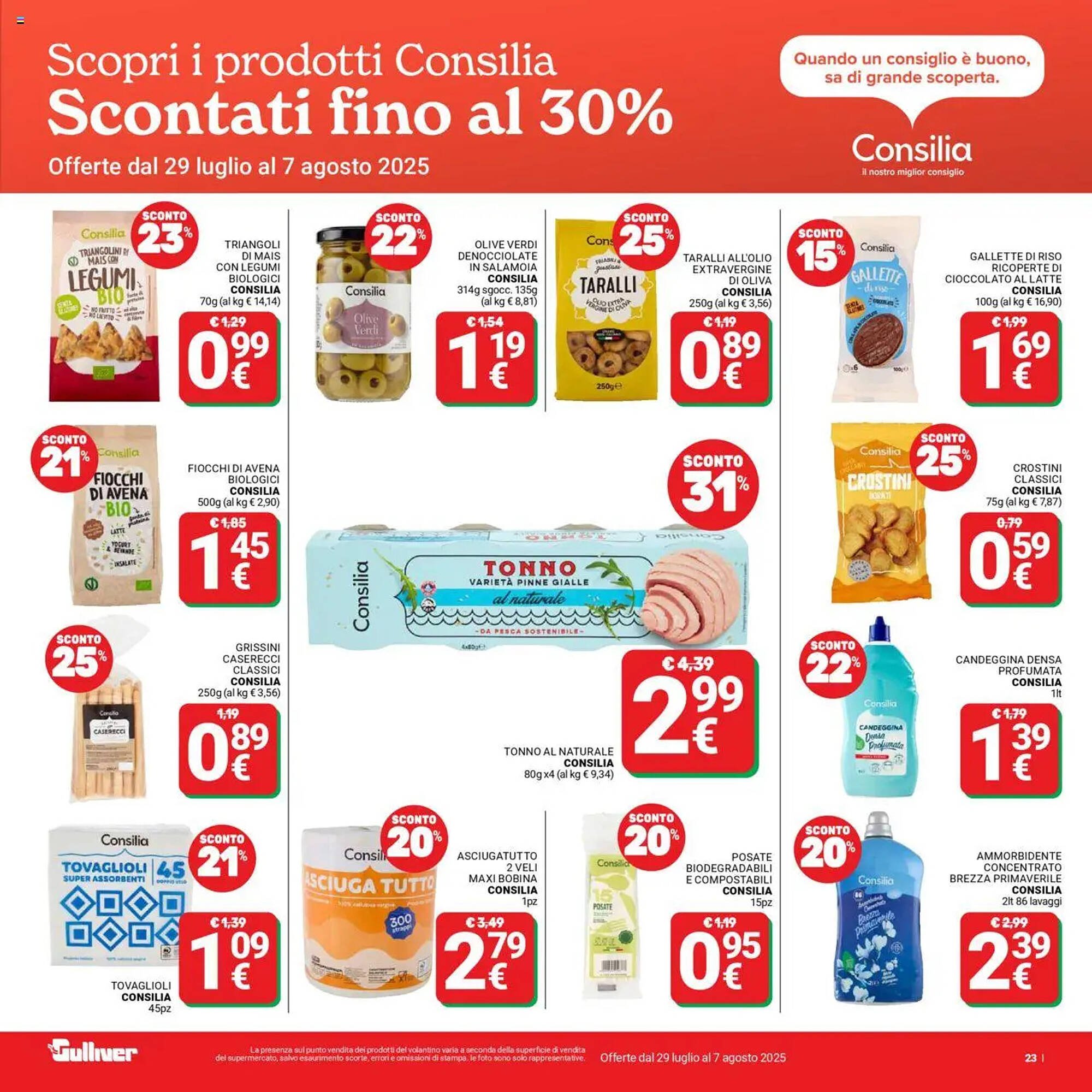 Volantino Supermercati Gulliver (2025-07-29 - 2025-08-07)