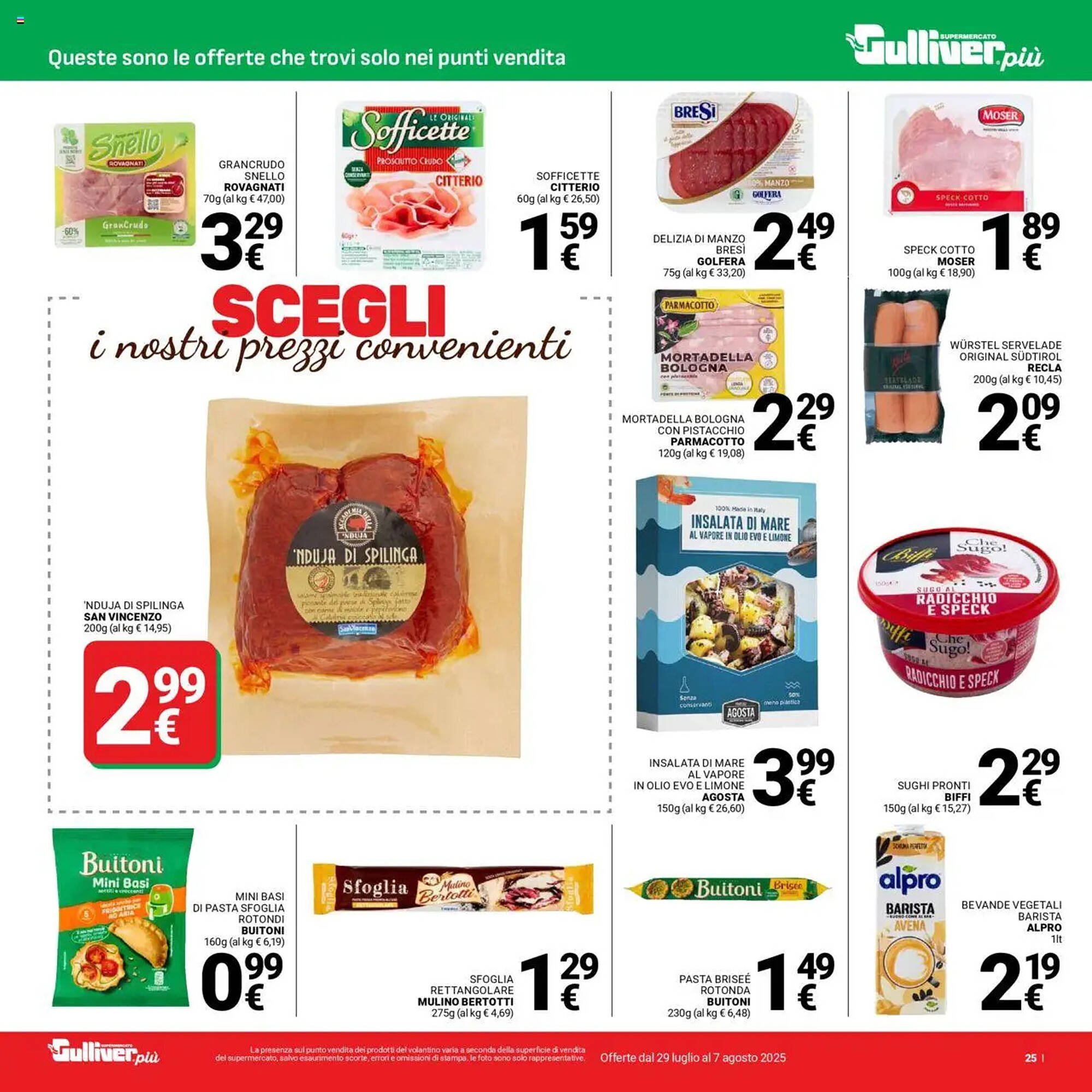 Volantino Supermercati Gulliver (2025-07-29 - 2025-08-07)