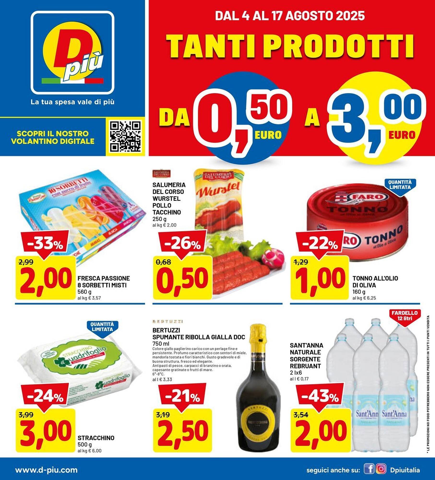 Volantino DPiù (2025-08-04 - 2025-08-17)