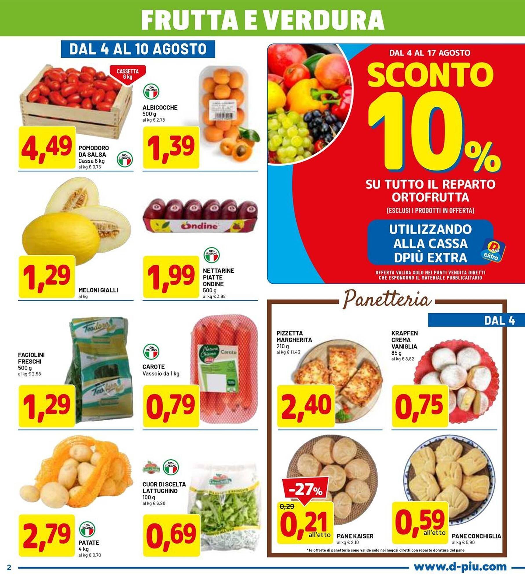 Volantino DPiù (2025-08-04 - 2025-08-17)