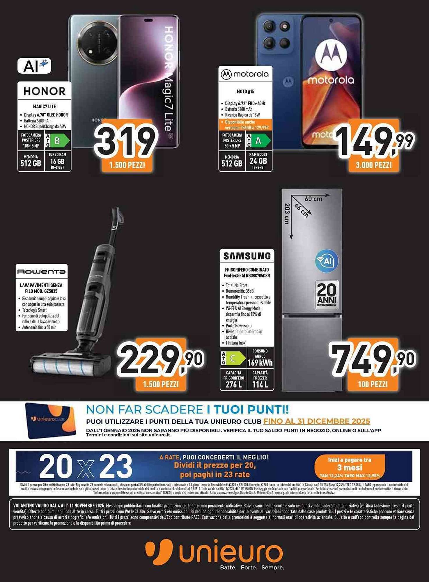 Volantino Unieuro (2025-11-04 - 2025-11-11)
