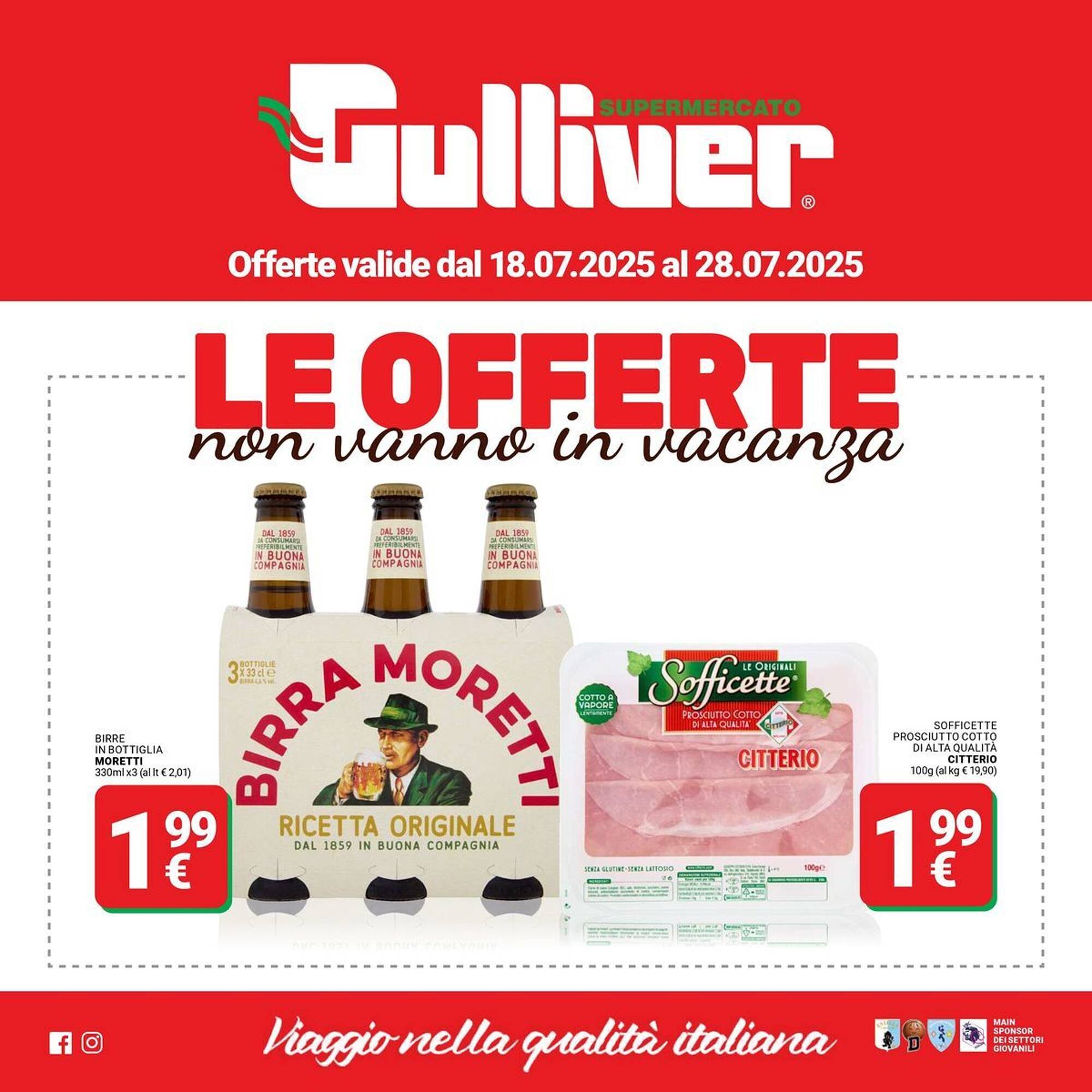 Volantino Supermercati Gulliver (2025-07-18 - 2025-07-28)